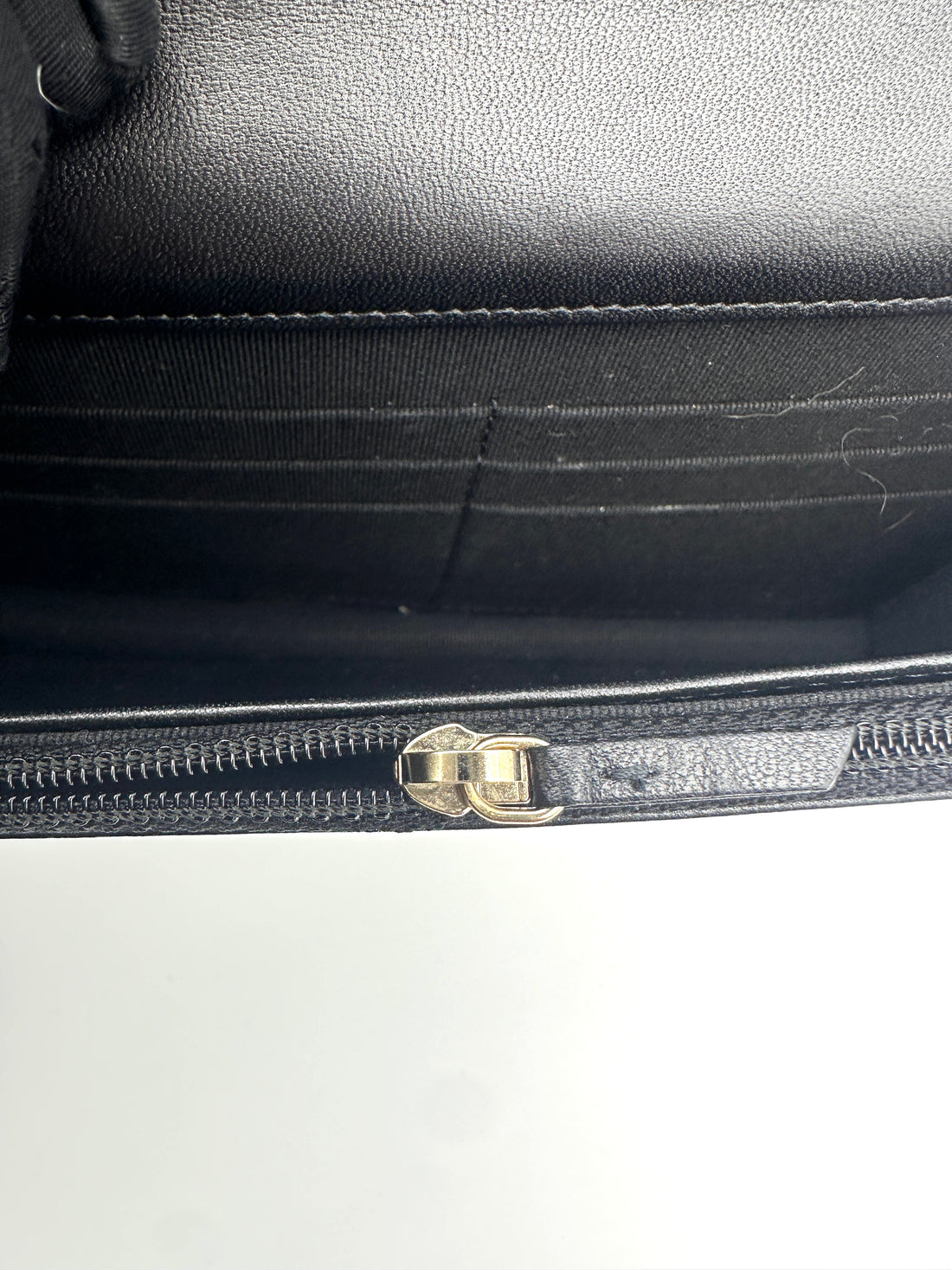Chanel Black Quilted Leather Pearl Chain Wallet On Chain(HL***P9) CC1563