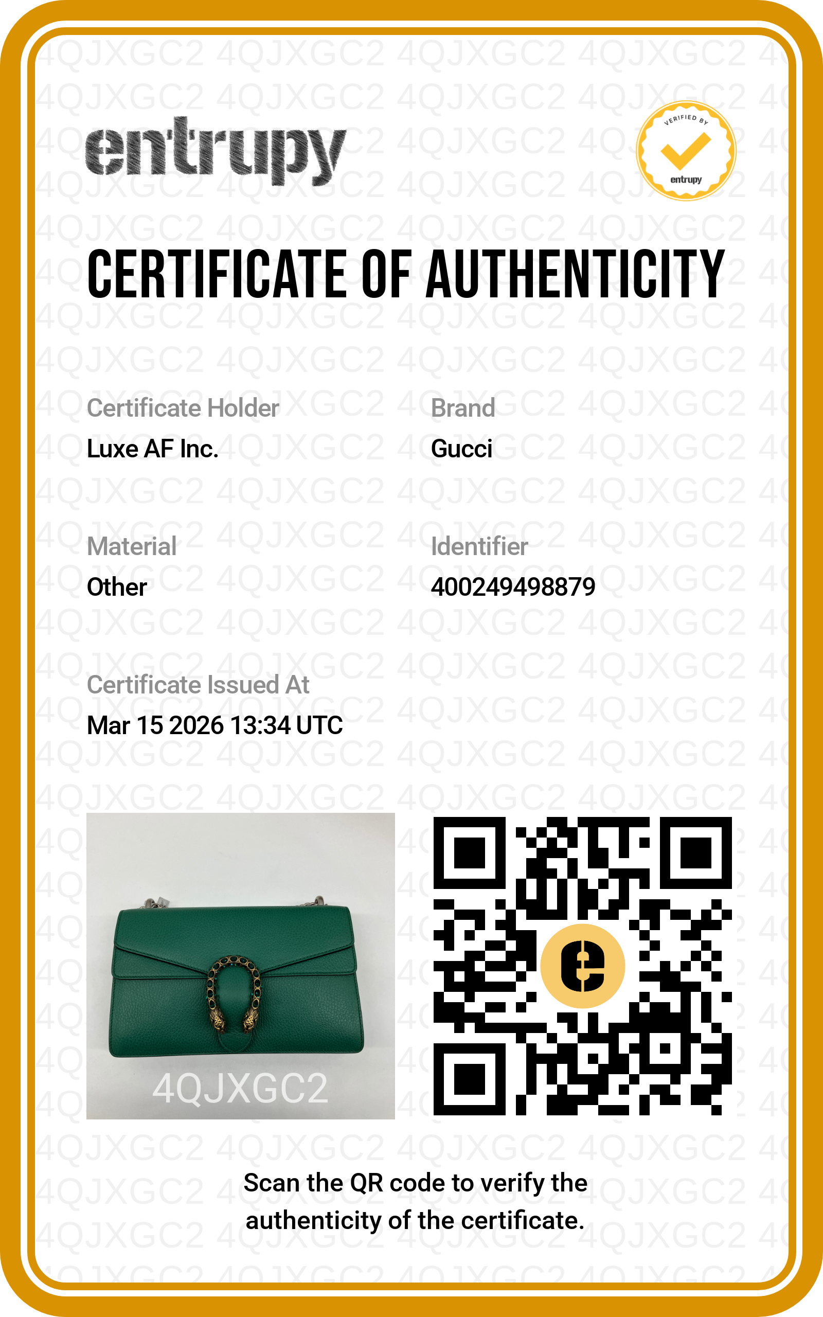 Gucci Dionysus Green Textured Leather Shoulder Bag GG764