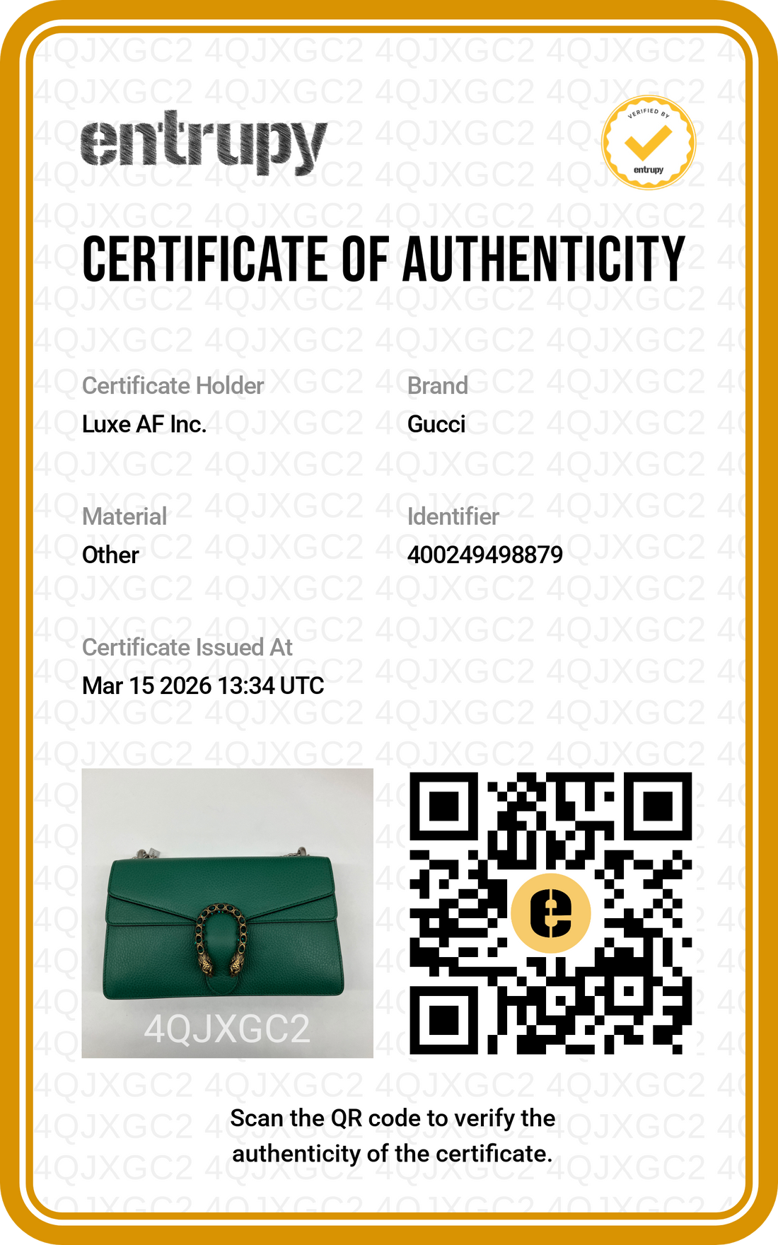 Gucci Dionysus Green Textured Leather Shoulder Bag GG764