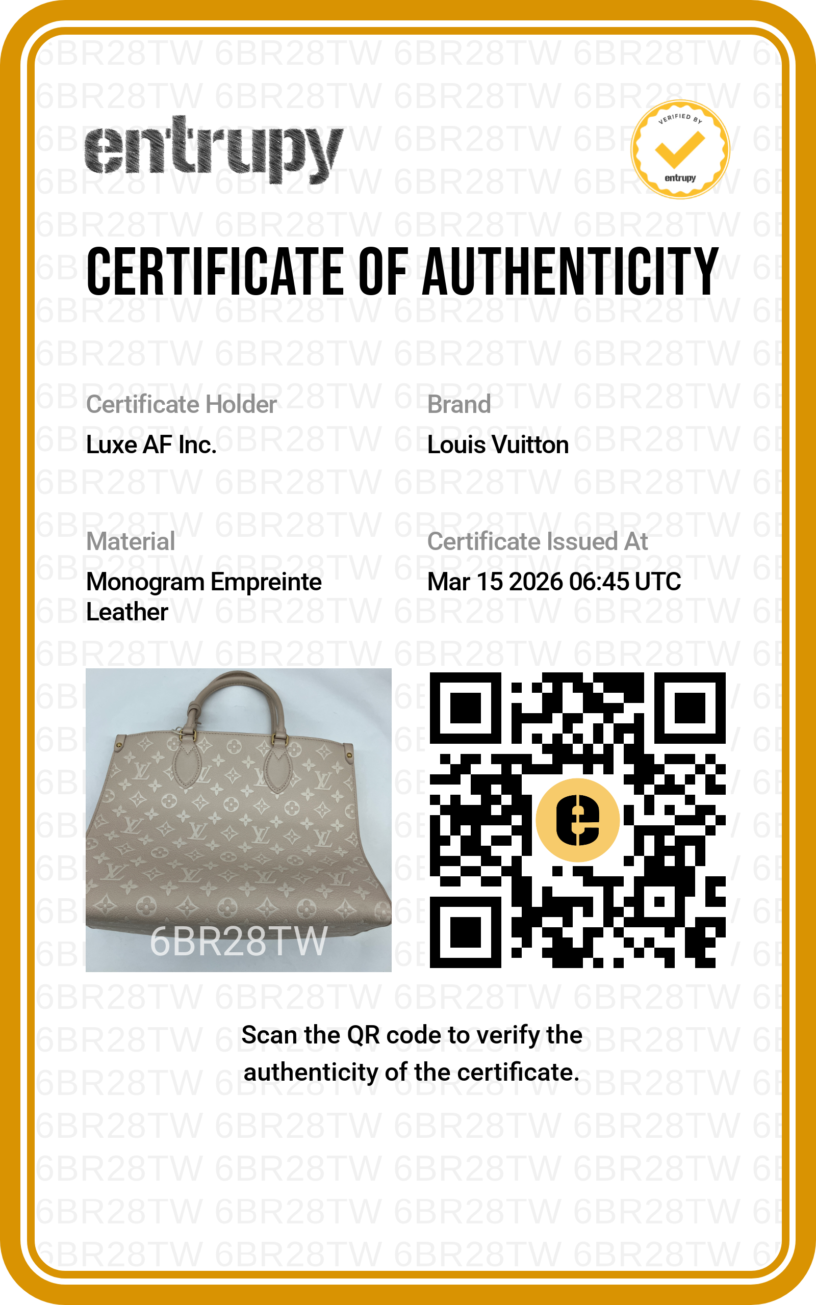 Louis Vuitton "Spring In The City" OnTheGo MM Beige Monogram Empreinte Tote Handle Bag LV2174