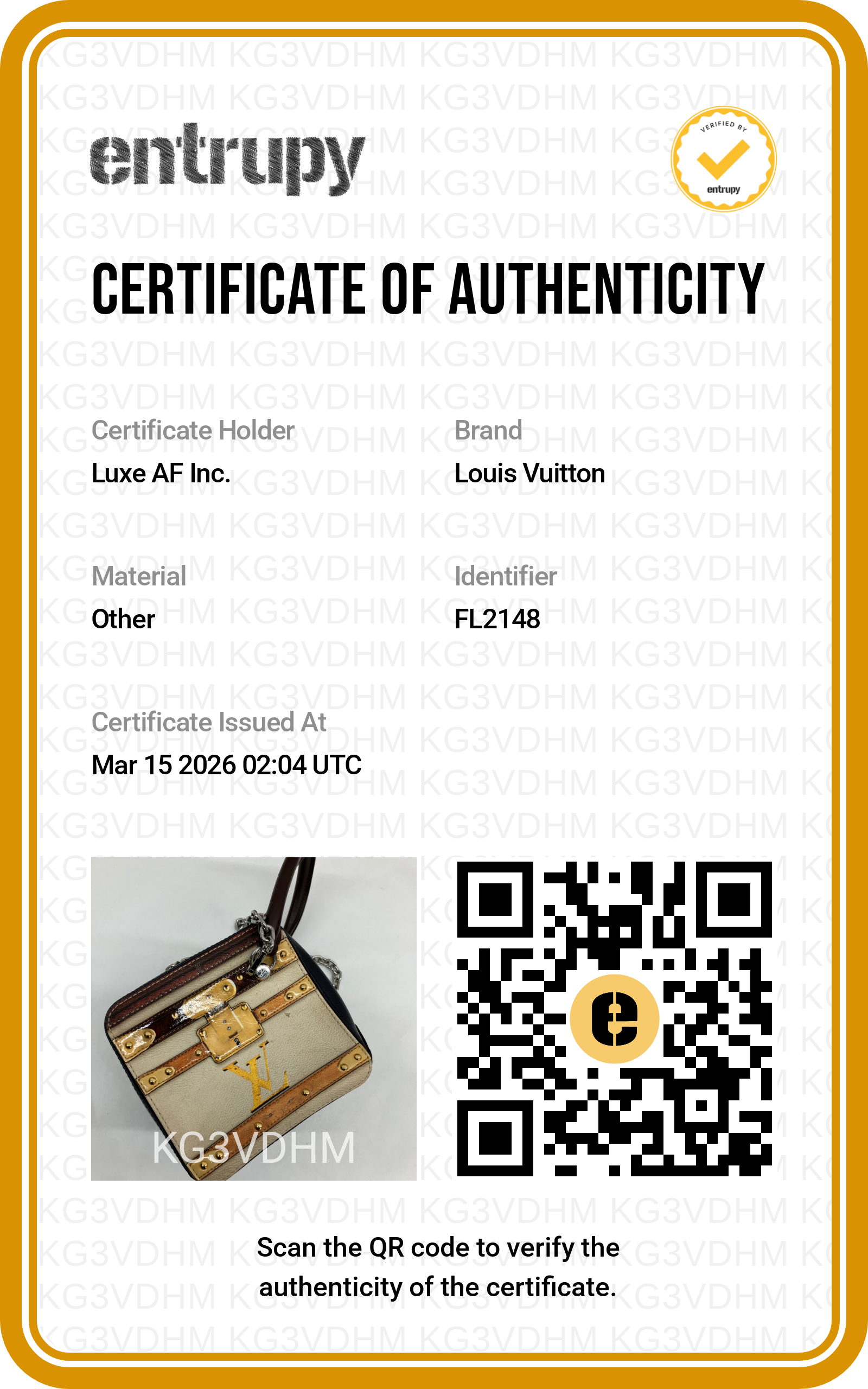 Louis Vuitton Lsetan Trompe-I'oeil Square Bag LV2160