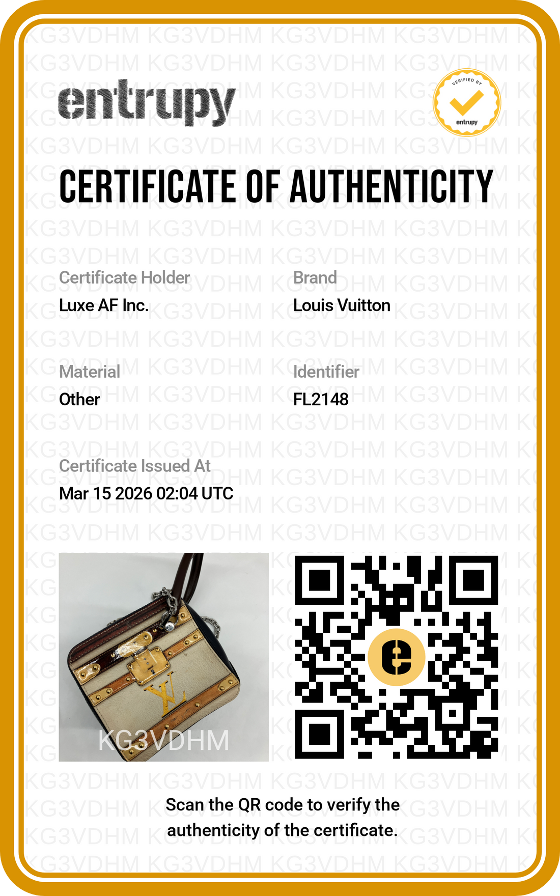 Louis Vuitton Lsetan Trompe-I'oeil Square Bag LV2160