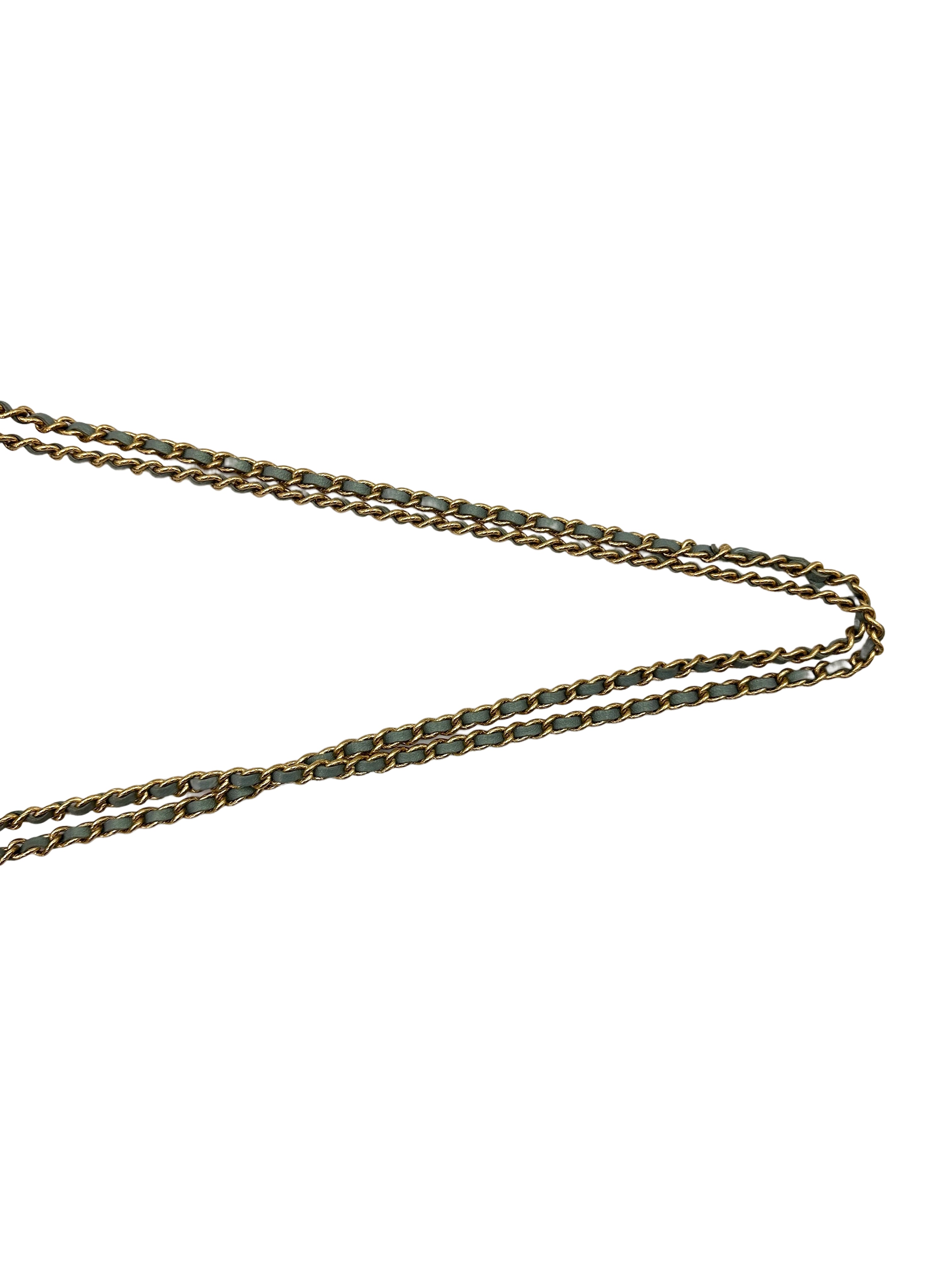 Chanel Blue Quilted Lambskin Wallet On Chain With Gold Hardware(AU***K5) CE1555