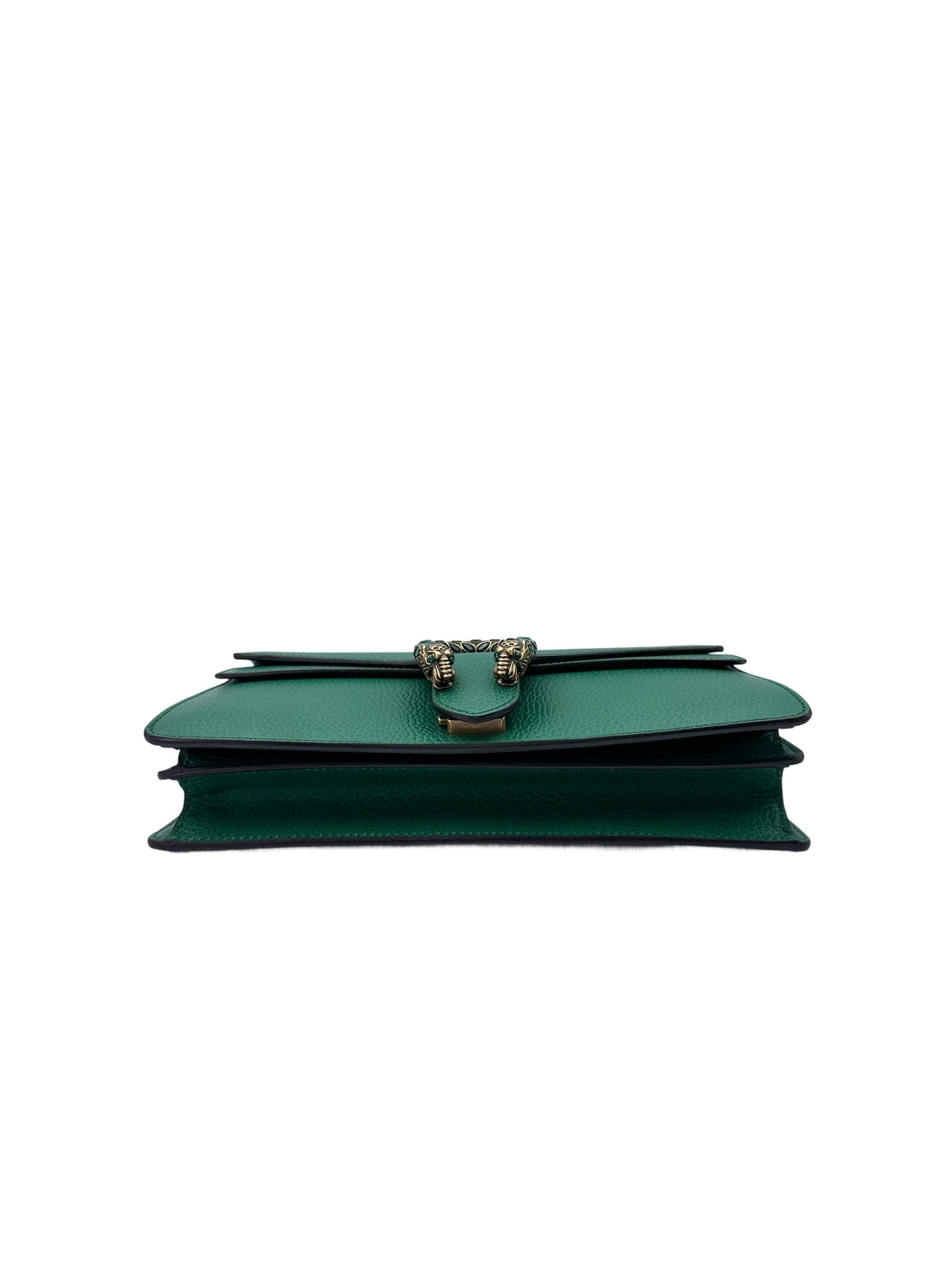 Gucci Dionysus Green Textured Leather Shoulder Bag GG764