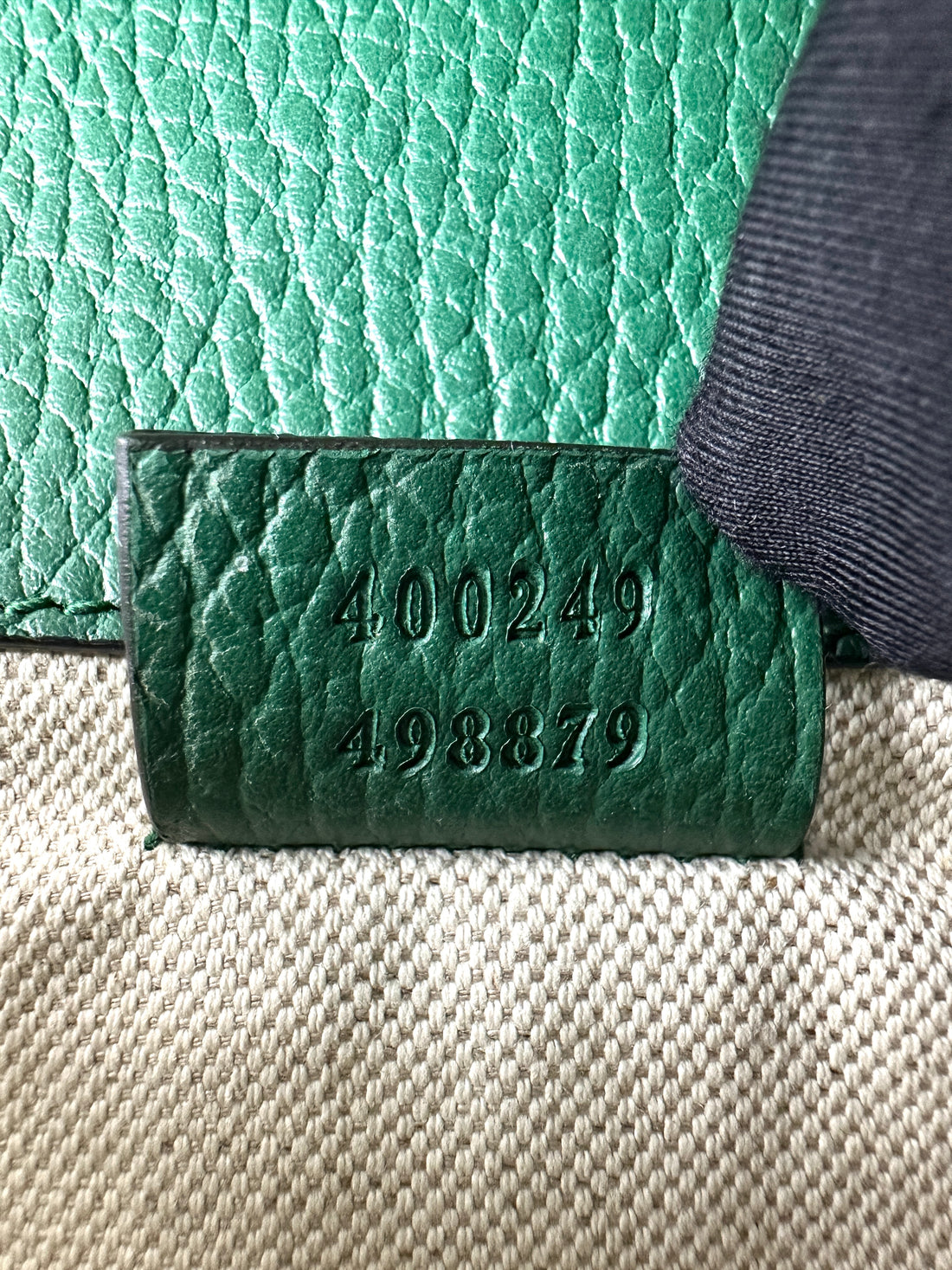 Gucci Dionysus Green Textured Leather Shoulder Bag GG764