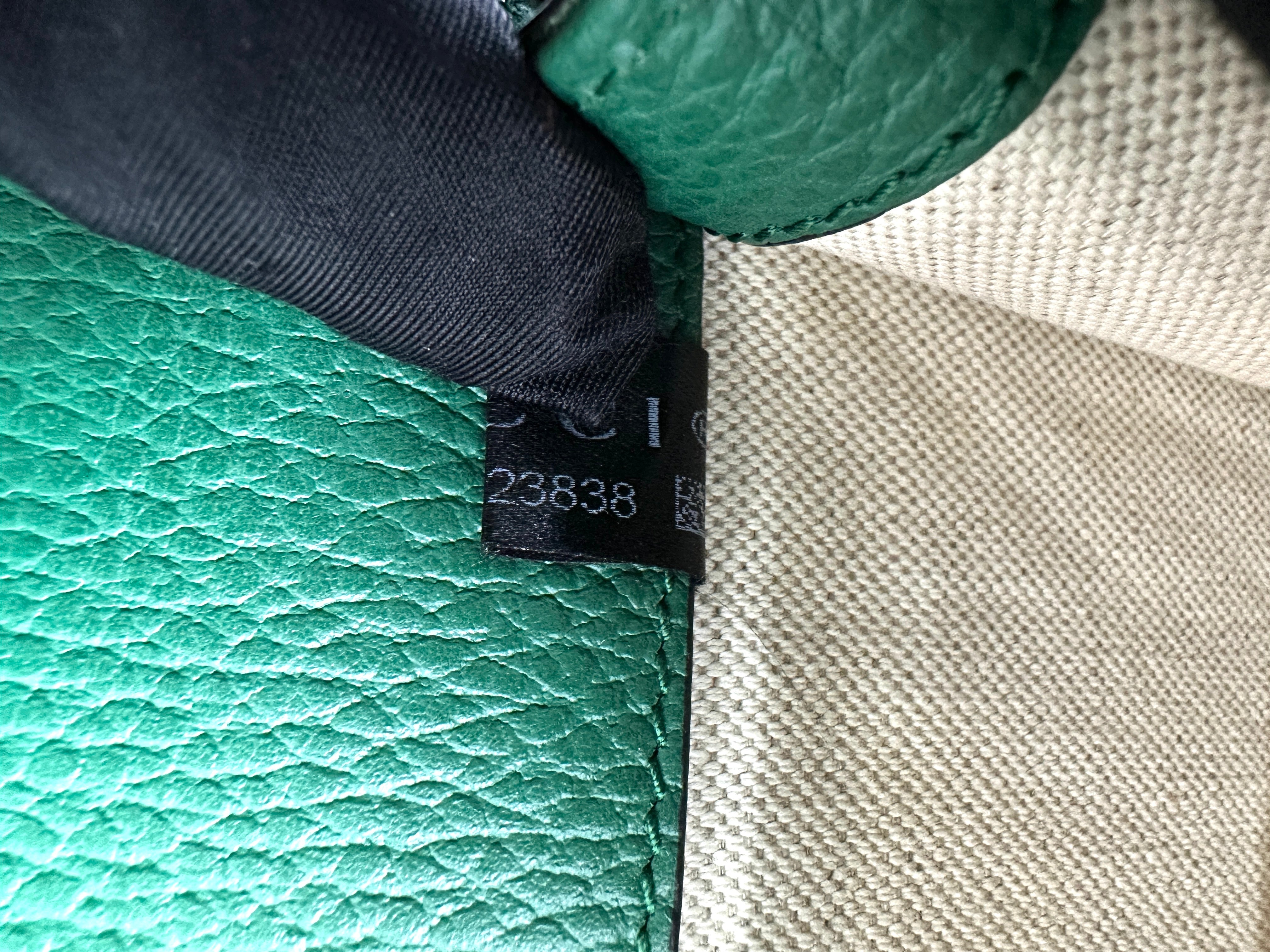 Gucci Dionysus Green Textured Leather Shoulder Bag GG764