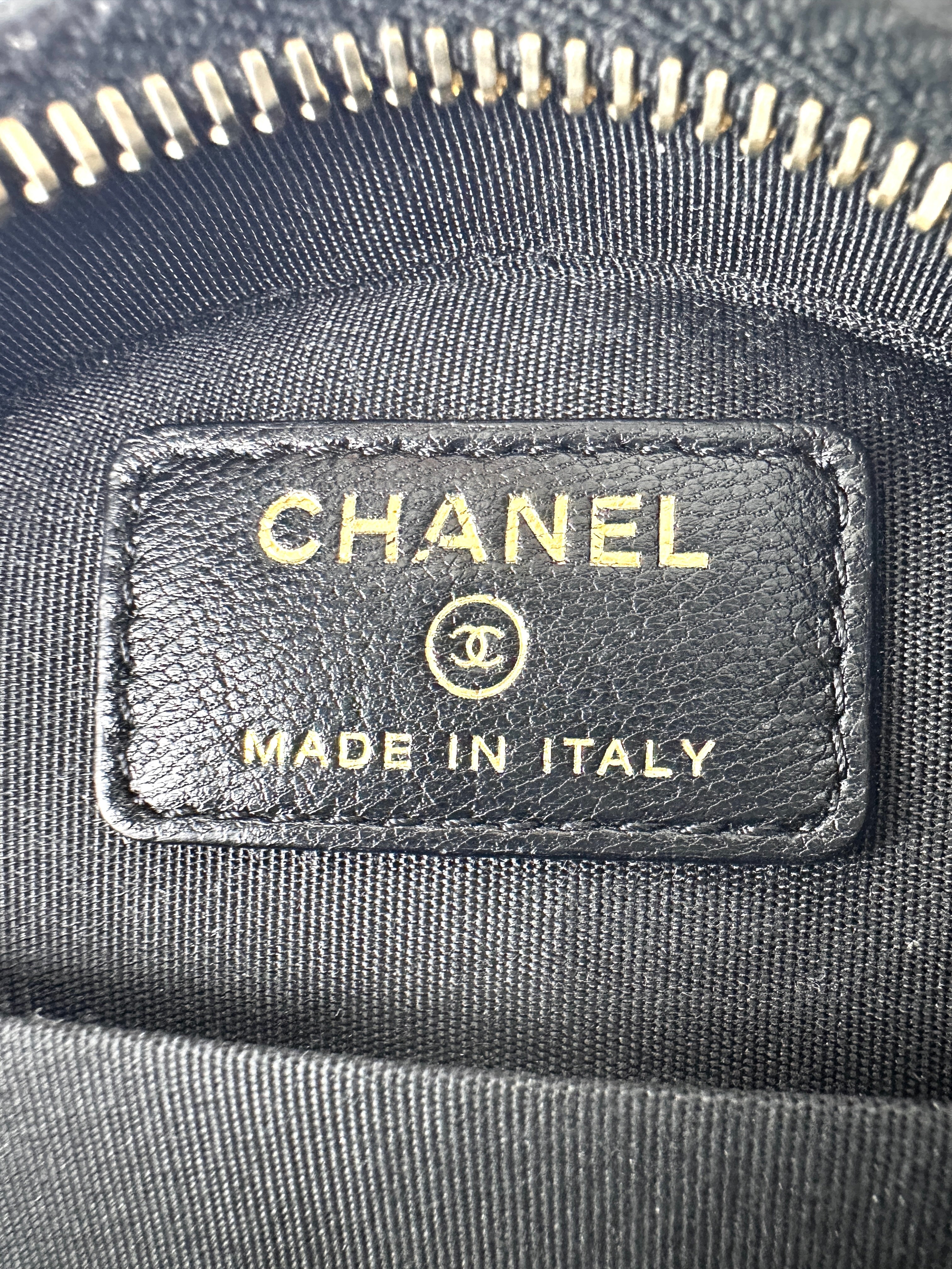 Chanel Filigree Black Quilted Lambskin Chain Round Bag(30***00) CC1565