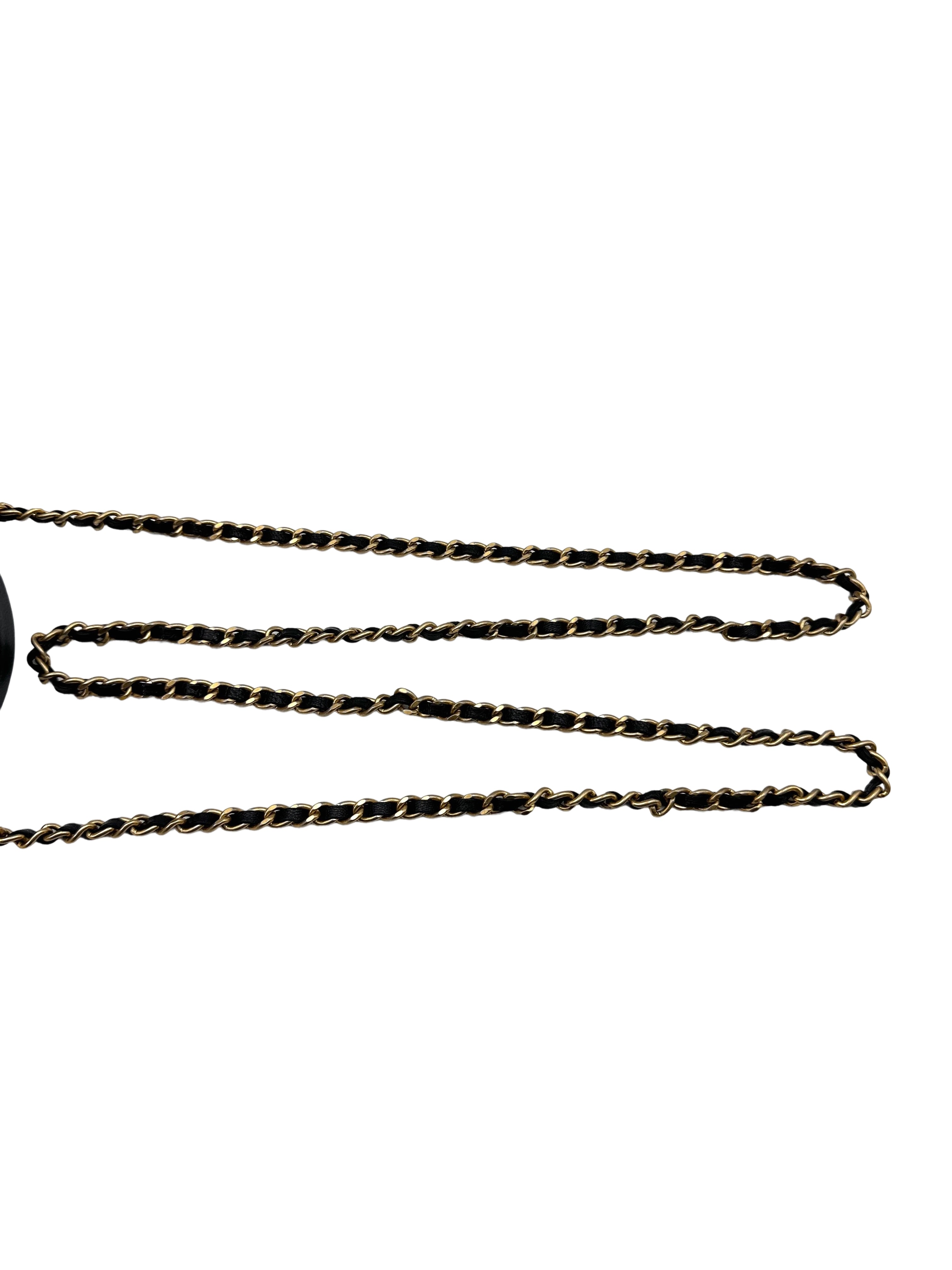 Chanel Filigree Black Quilted Lambskin Chain Round Bag(30***00) CC1565