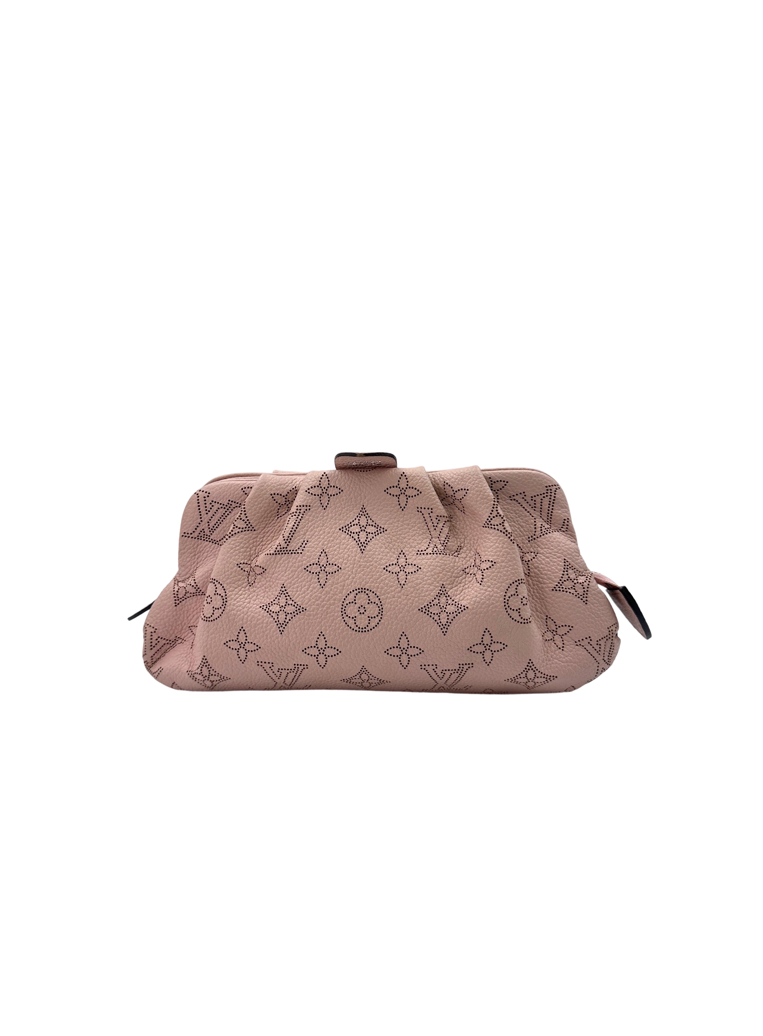 Louis Vuitton Scala Pink Monogram Mahina Leather Shoulder Bag LV2184
