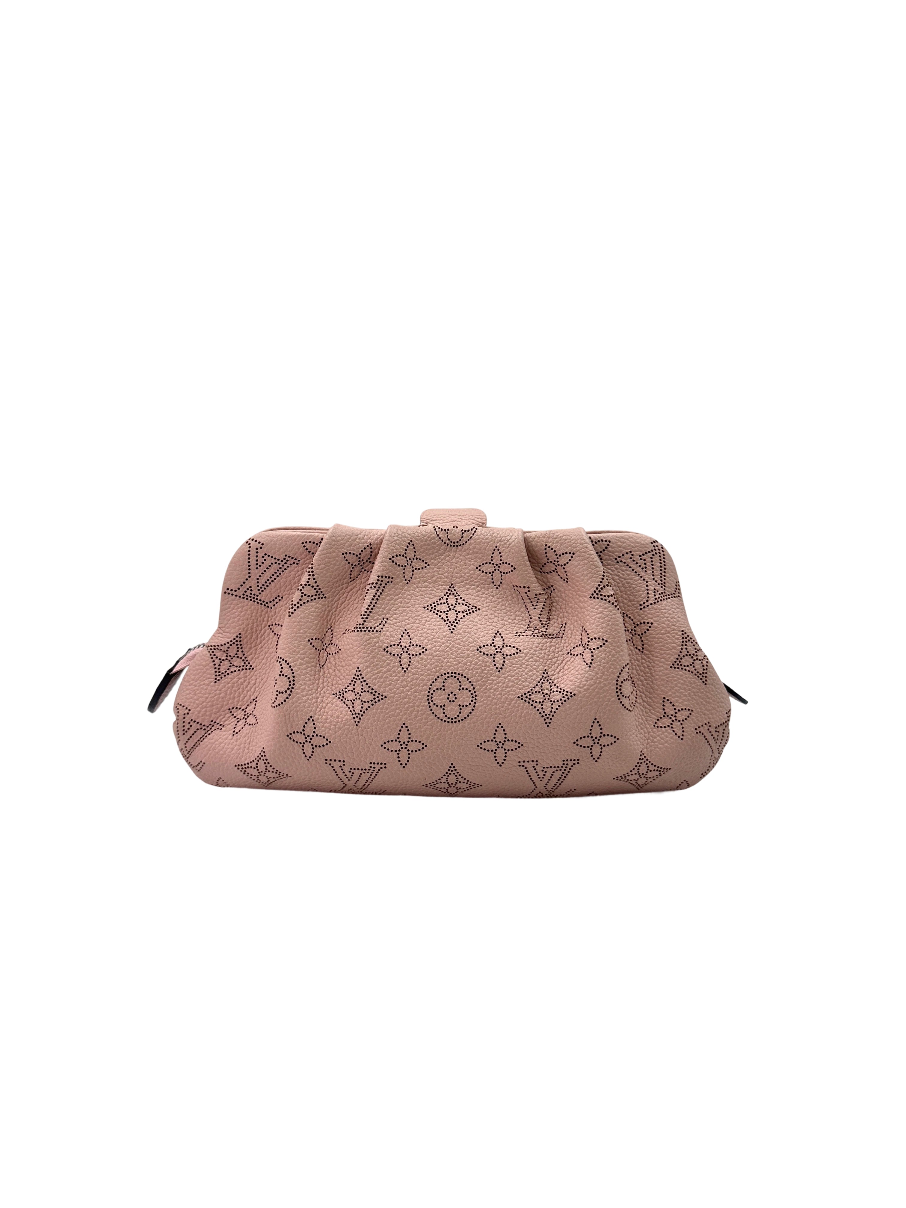 Louis Vuitton Scala Pink Monogram Mahina Leather Shoulder Bag LV2184