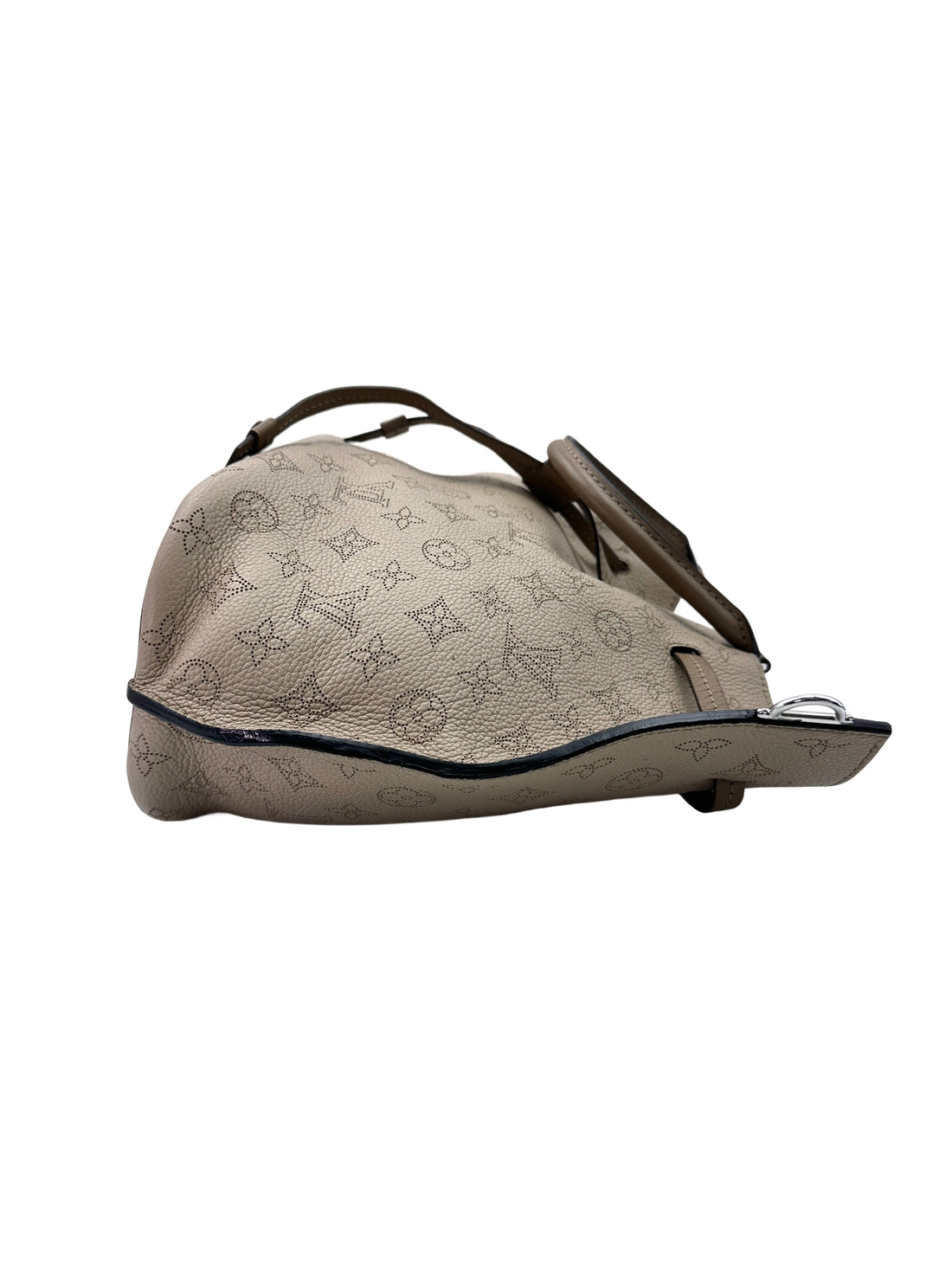 Louis Vuitton Girolata Mahina Grey Monogram Perforated Leather Bucket Bag LV2183