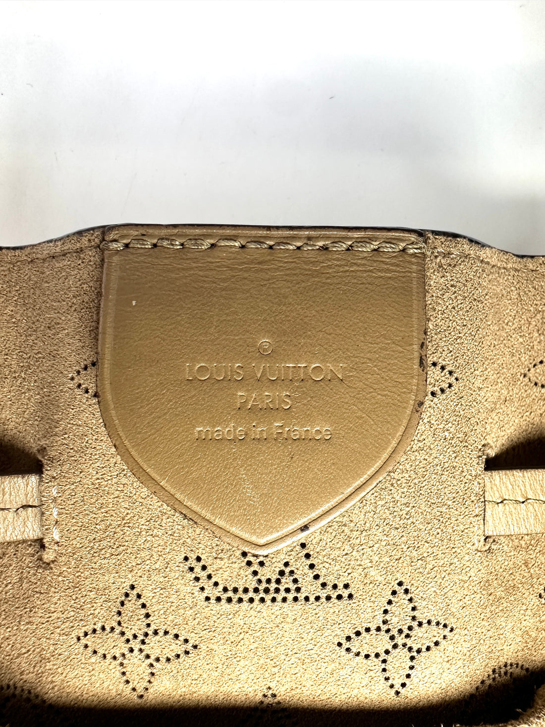 Louis Vuitton Girolata Mahina Grey Monogram Perforated Leather Bucket Bag LV2183