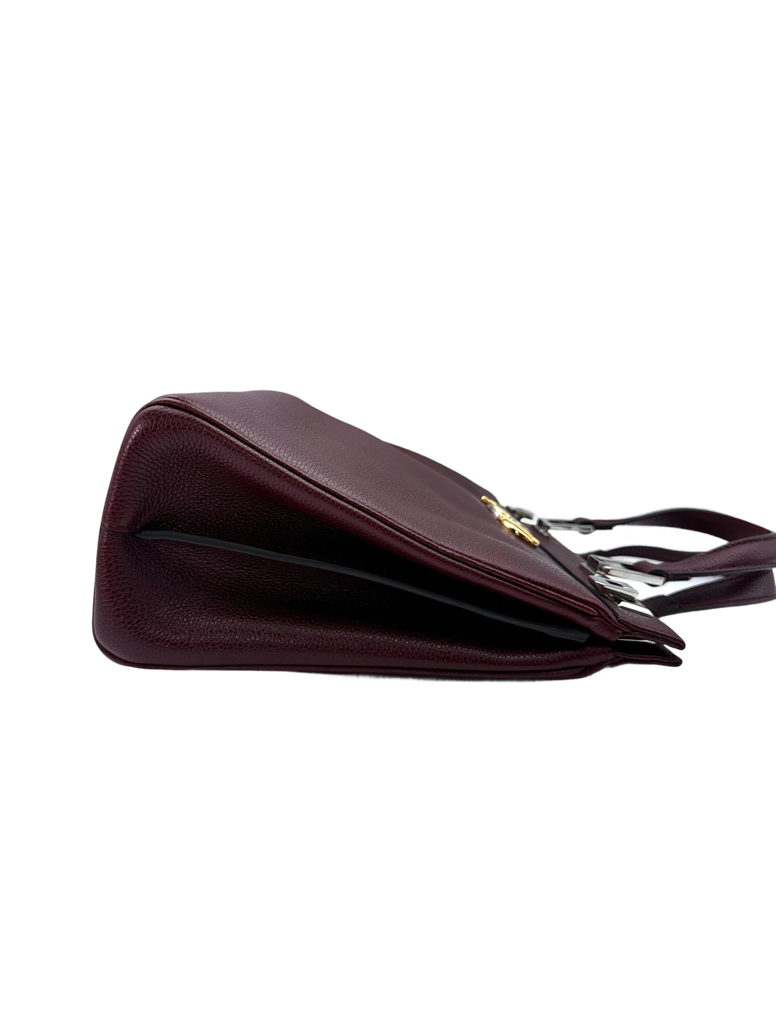 Gucci Zumi Dark Red Leather Top Handle Bag GG765