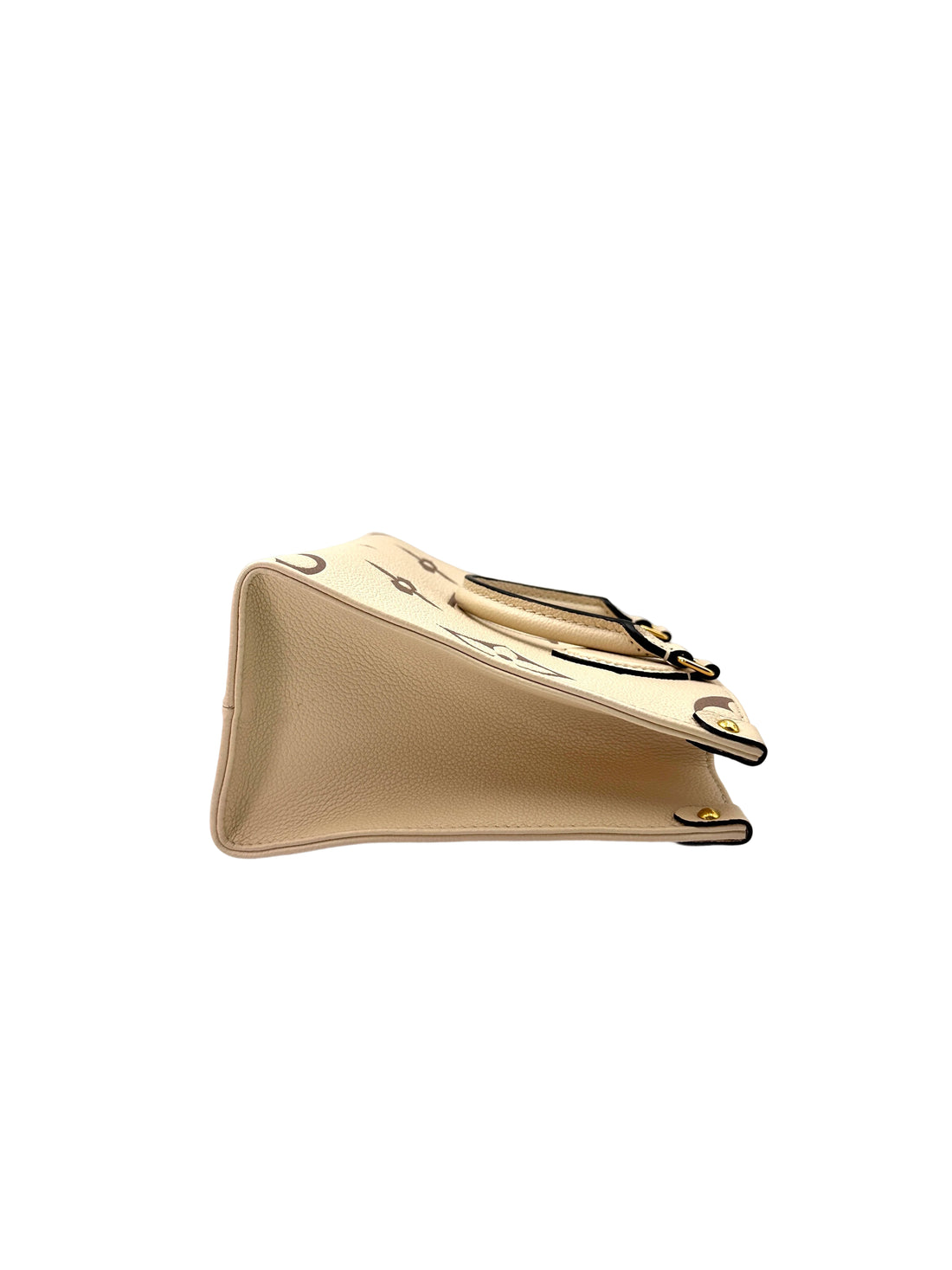 Louis Vuitton OnTheGo PM Beige/Brown Bicolor Monogram Empreinte Leather Handle Bag LV2193