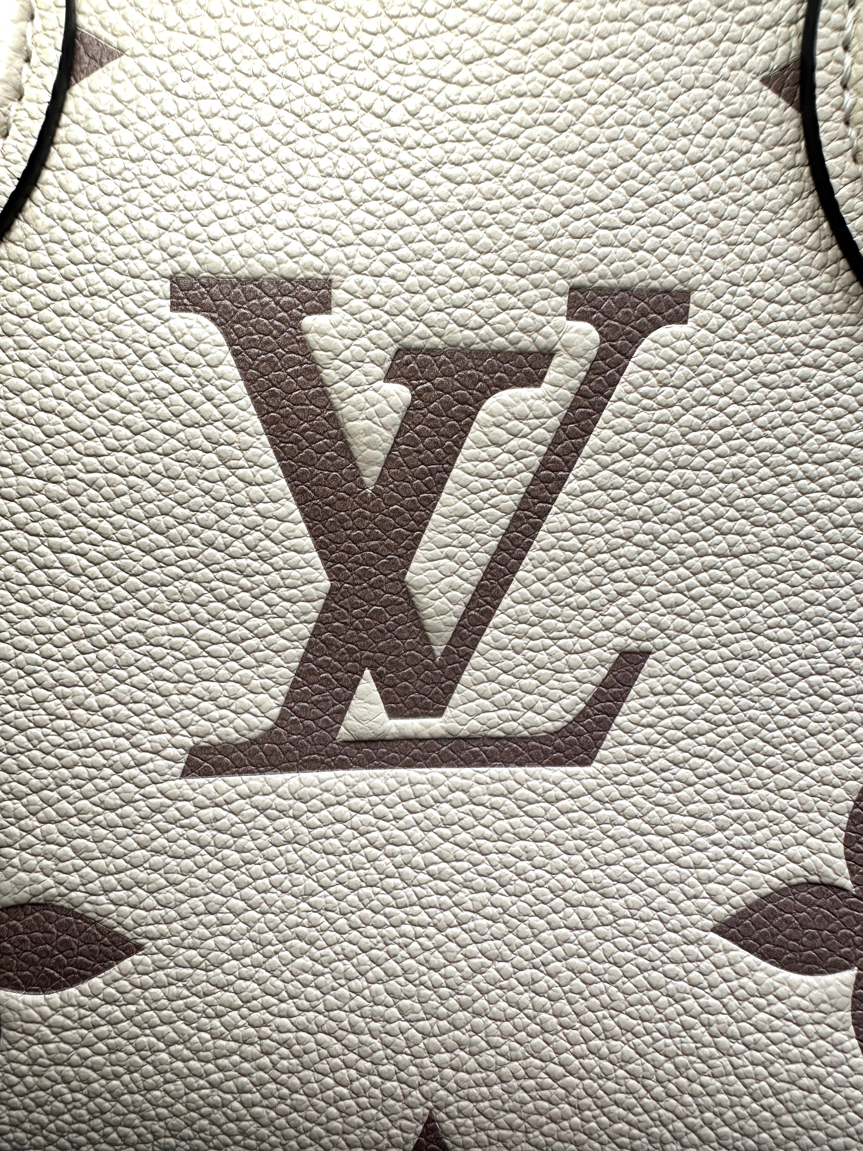 Louis Vuitton OnTheGo PM Beige/Brown Bicolor Monogram Empreinte Leather Handle Bag LV2193