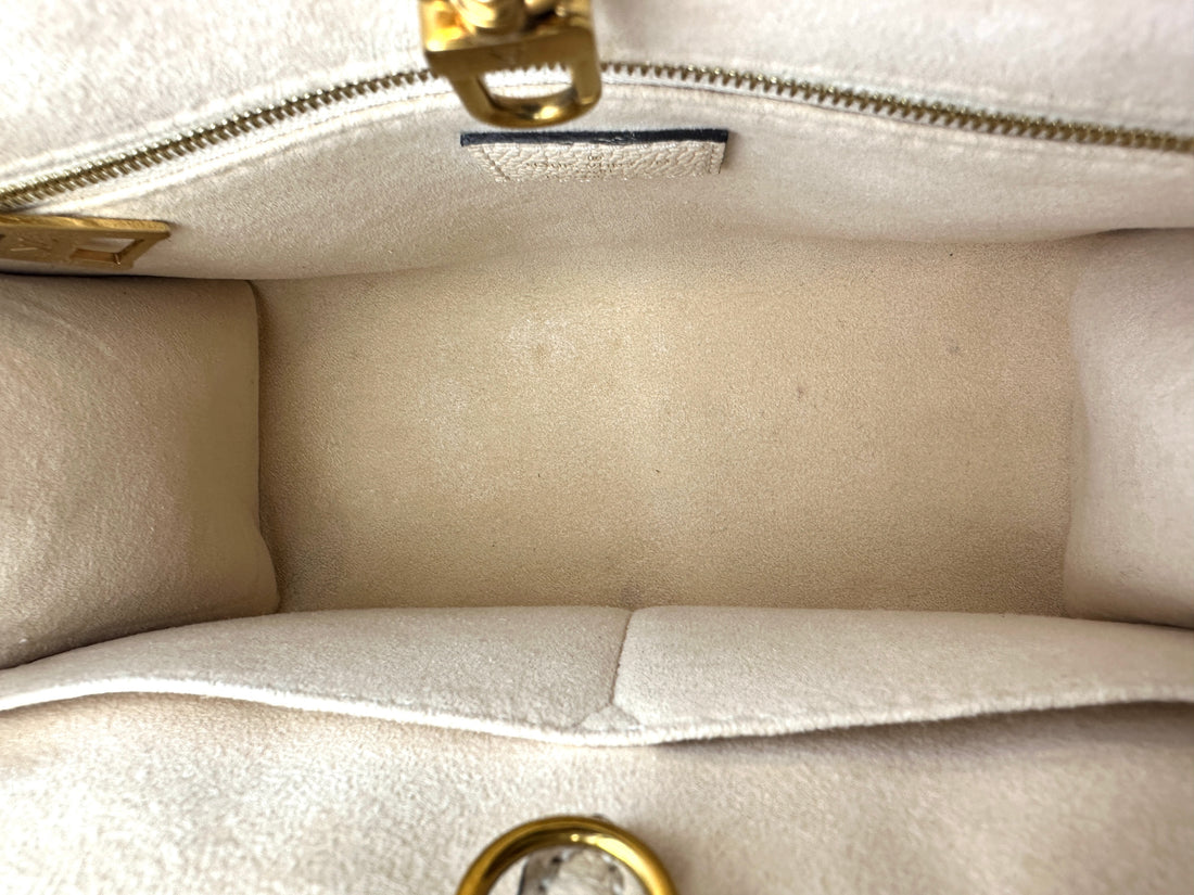 Louis Vuitton OnTheGo PM Beige/Brown Bicolor Monogram Empreinte Leather Handle Bag LV2193