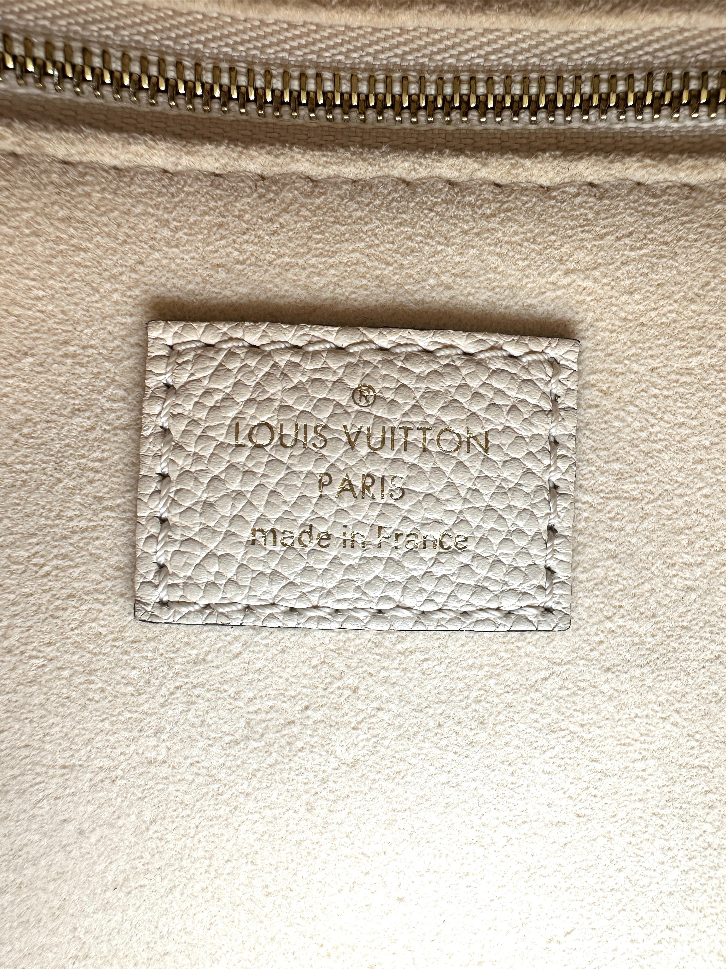 Louis Vuitton OnTheGo PM Beige/Brown Bicolor Monogram Empreinte Leather Handle Bag LV2193