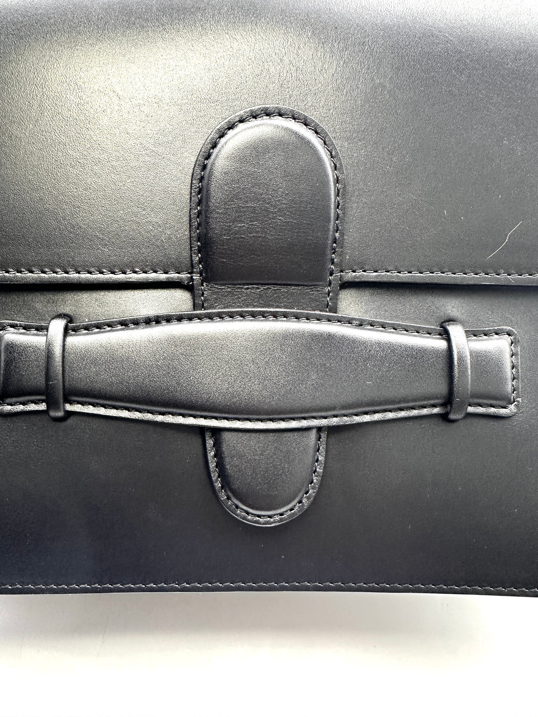 Celine Symmetrical Black Leather Shoulder Bag CE135