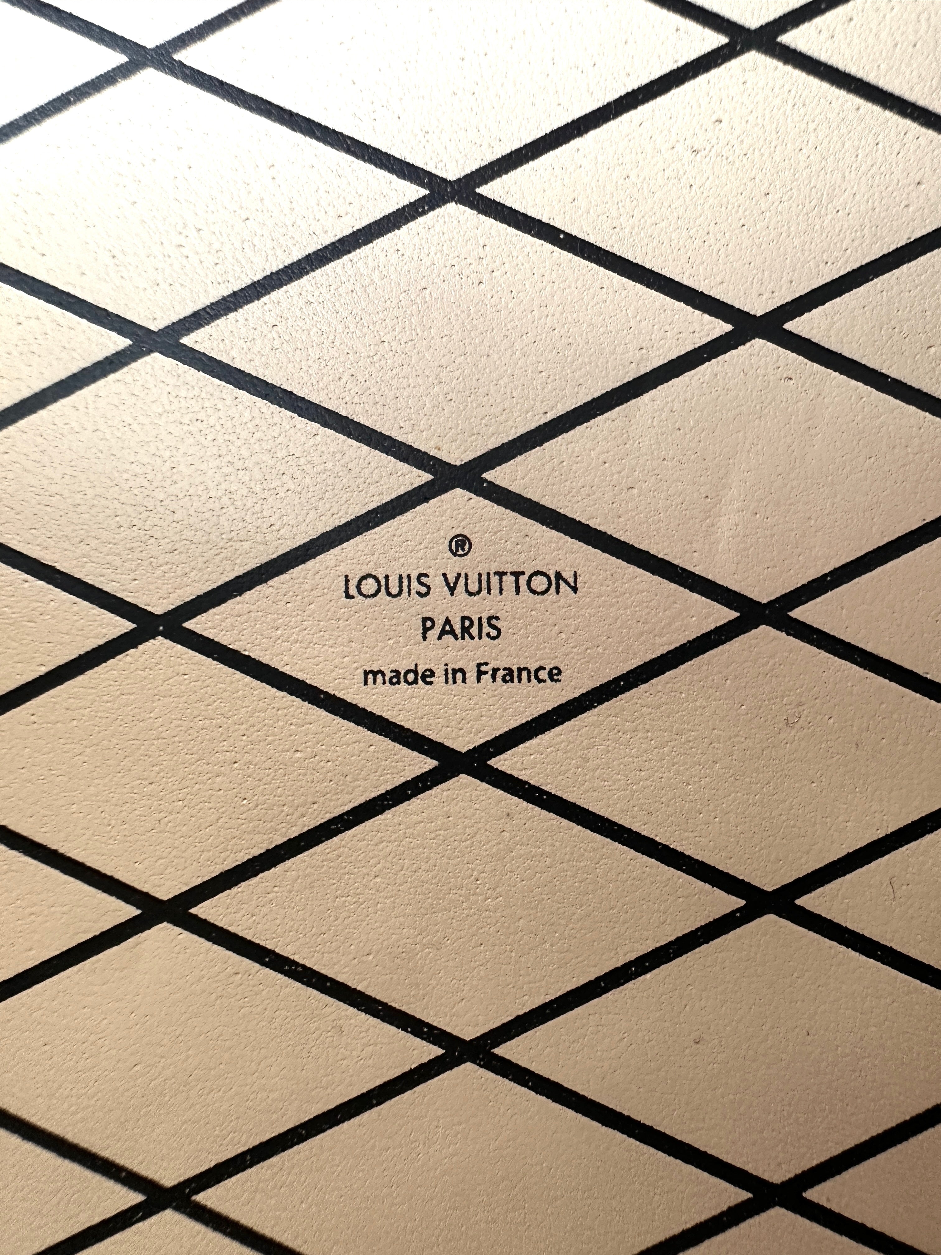 Louis Vuitton Petite Malle Brown Monogram Canvas Shoulder Bag With Yellow Leather Trim LV2196