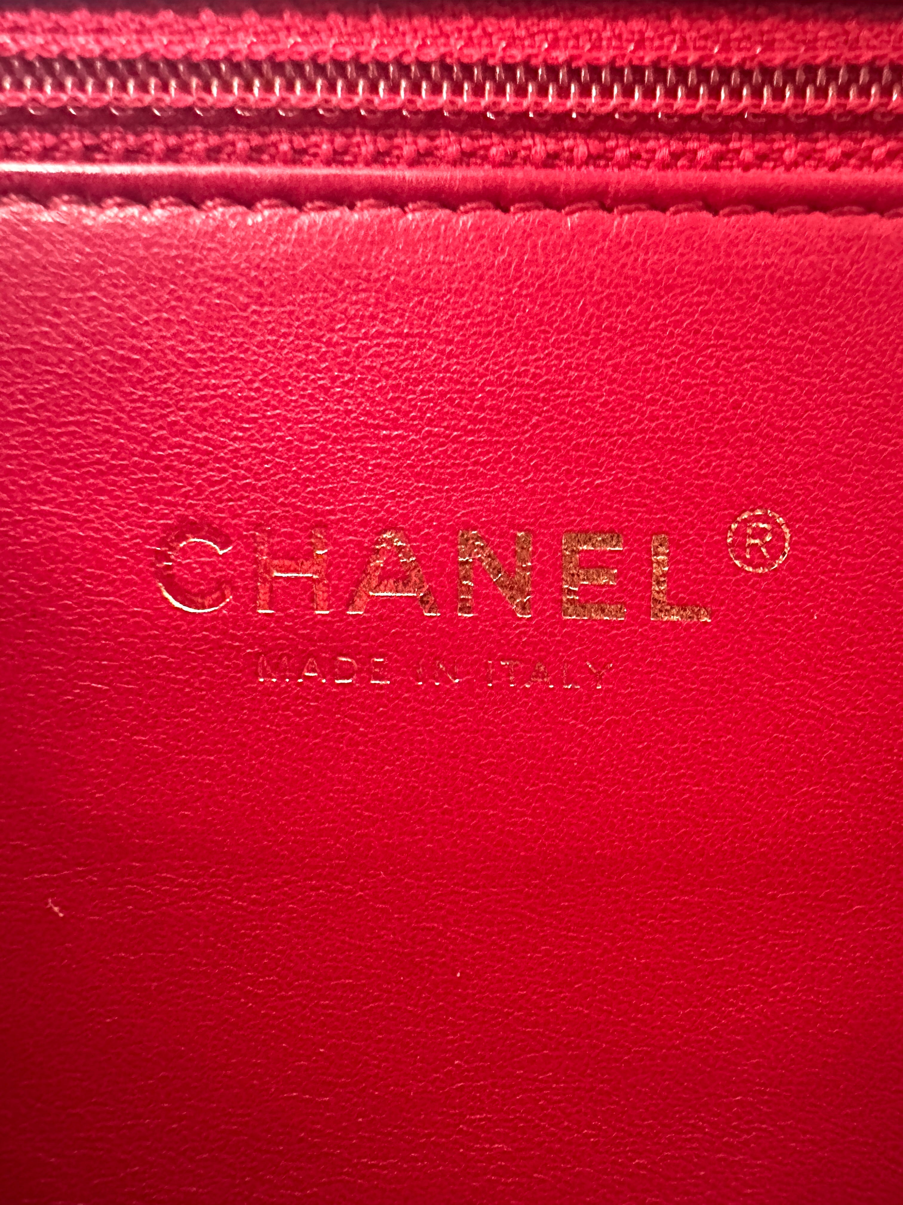Chanel Trendy CC Dark Pink Quilted Leather Top Handle Bag(24***04) CC1567