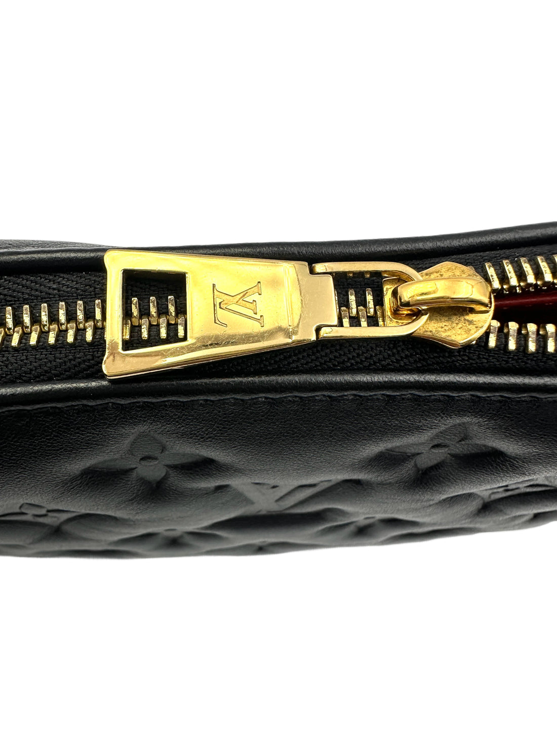 Louis Vuitton Coussin Black Monogram Embossed Leather Shoulder Bag LV2198