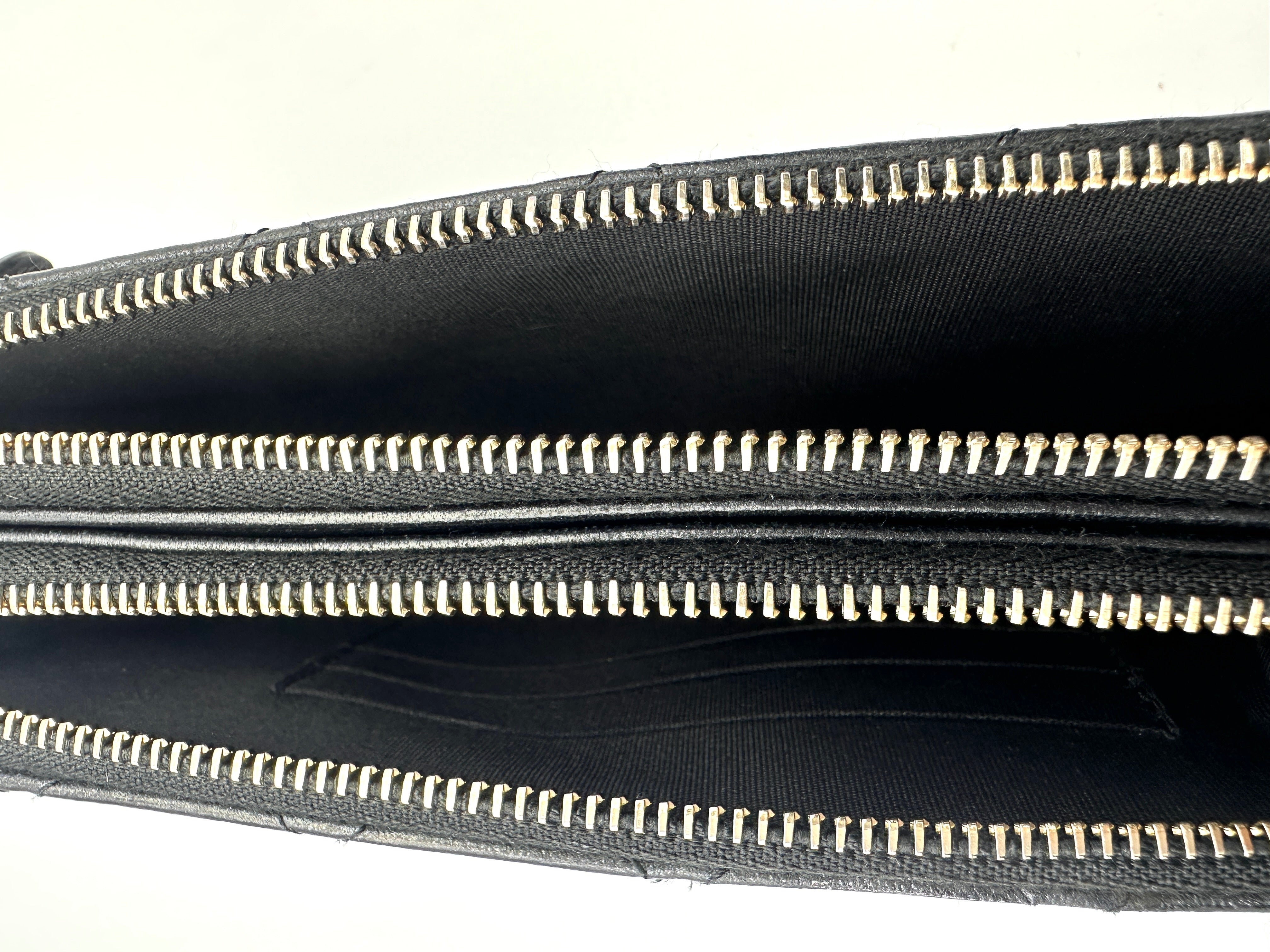 Chanel Classic Navy Quilted Lambskin Wallet On Chain(26***46) CC1569