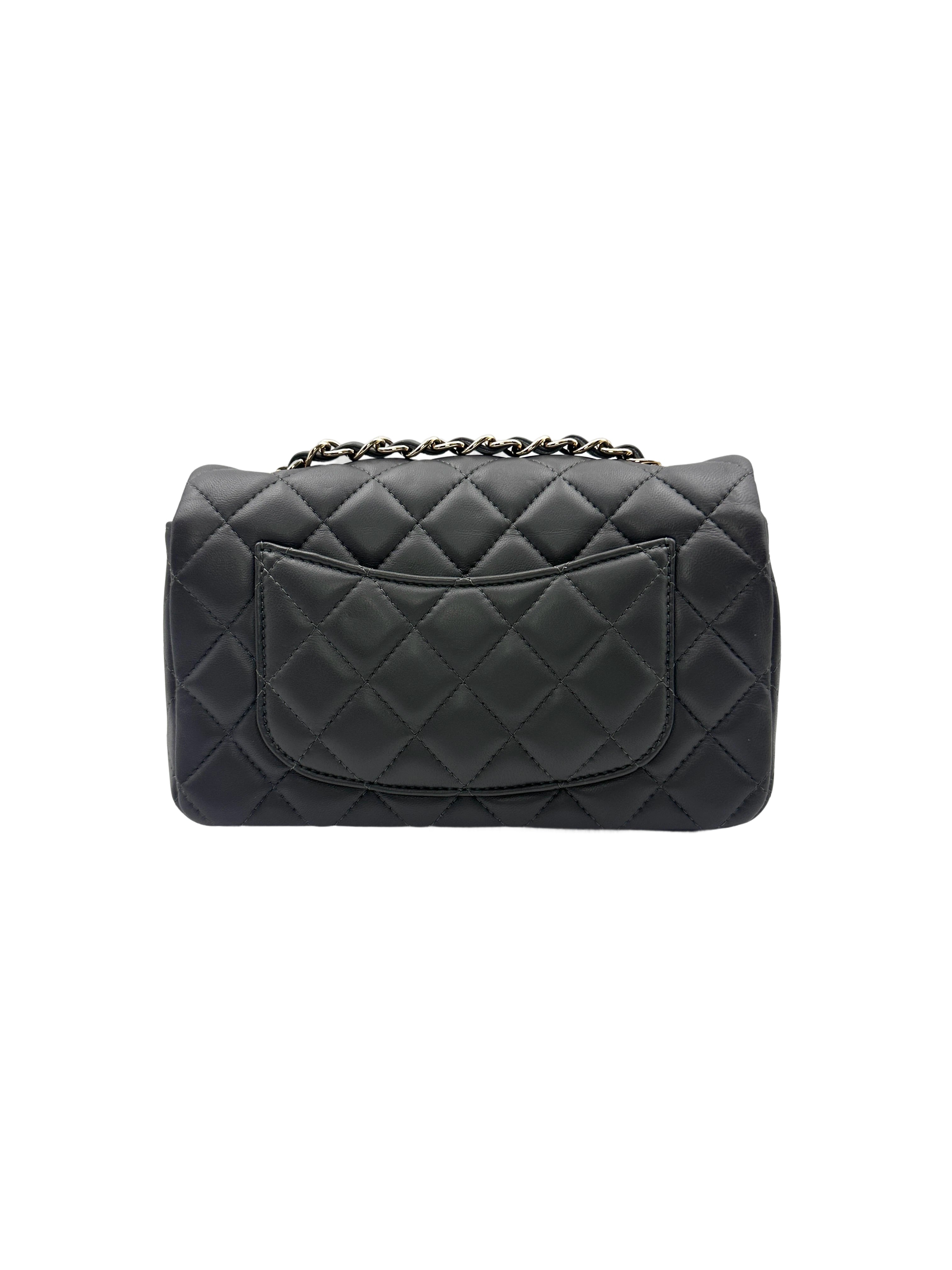 Chanel Classic Flap Grey Quilted Lambskin Chain Shoulder Bag With Gold Buckle(29***86) CC1575