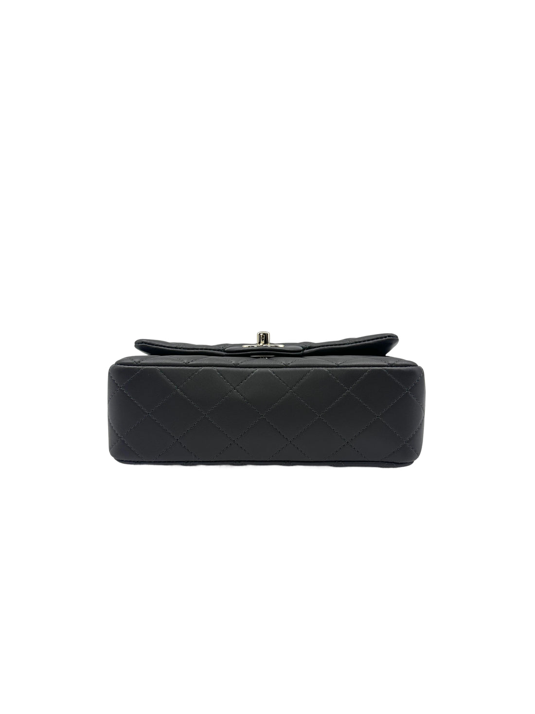 Chanel Classic Flap Grey Quilted Lambskin Chain Shoulder Bag With Gold Buckle(29***86) CC1575