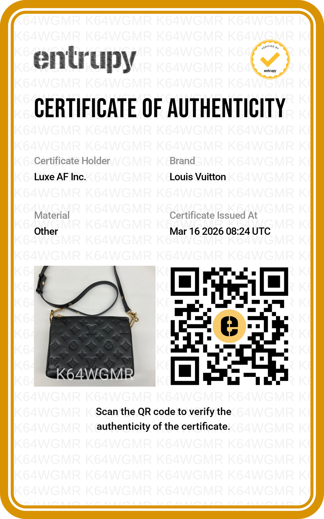 Louis Vuitton Coussin Black Monogram Embossed Leather Shoulder Bag IRIS081