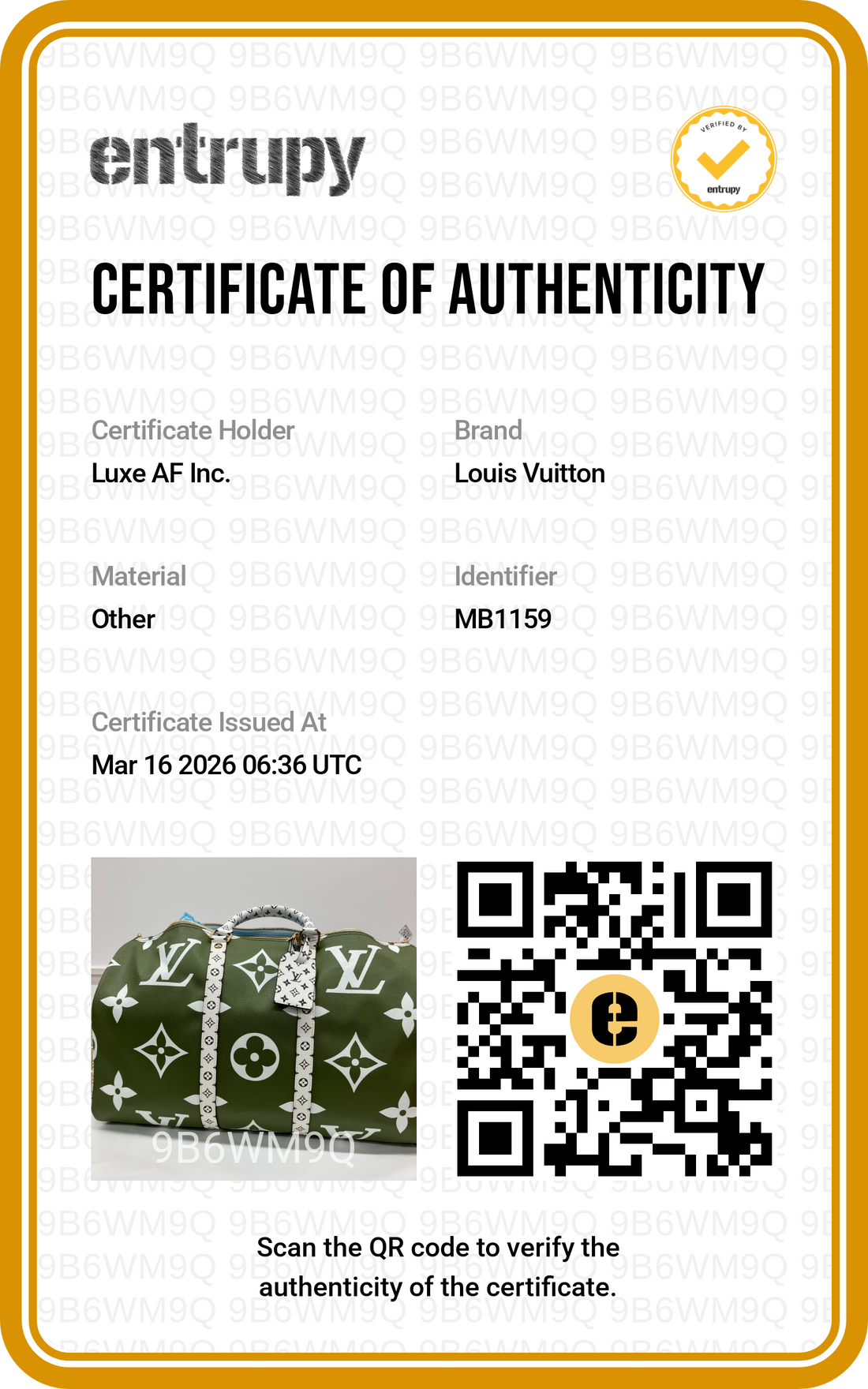 Louis Vuitton Summer 2019 Keepall50 Green/White Giant Monogram Leather Handle Bag IRIS078