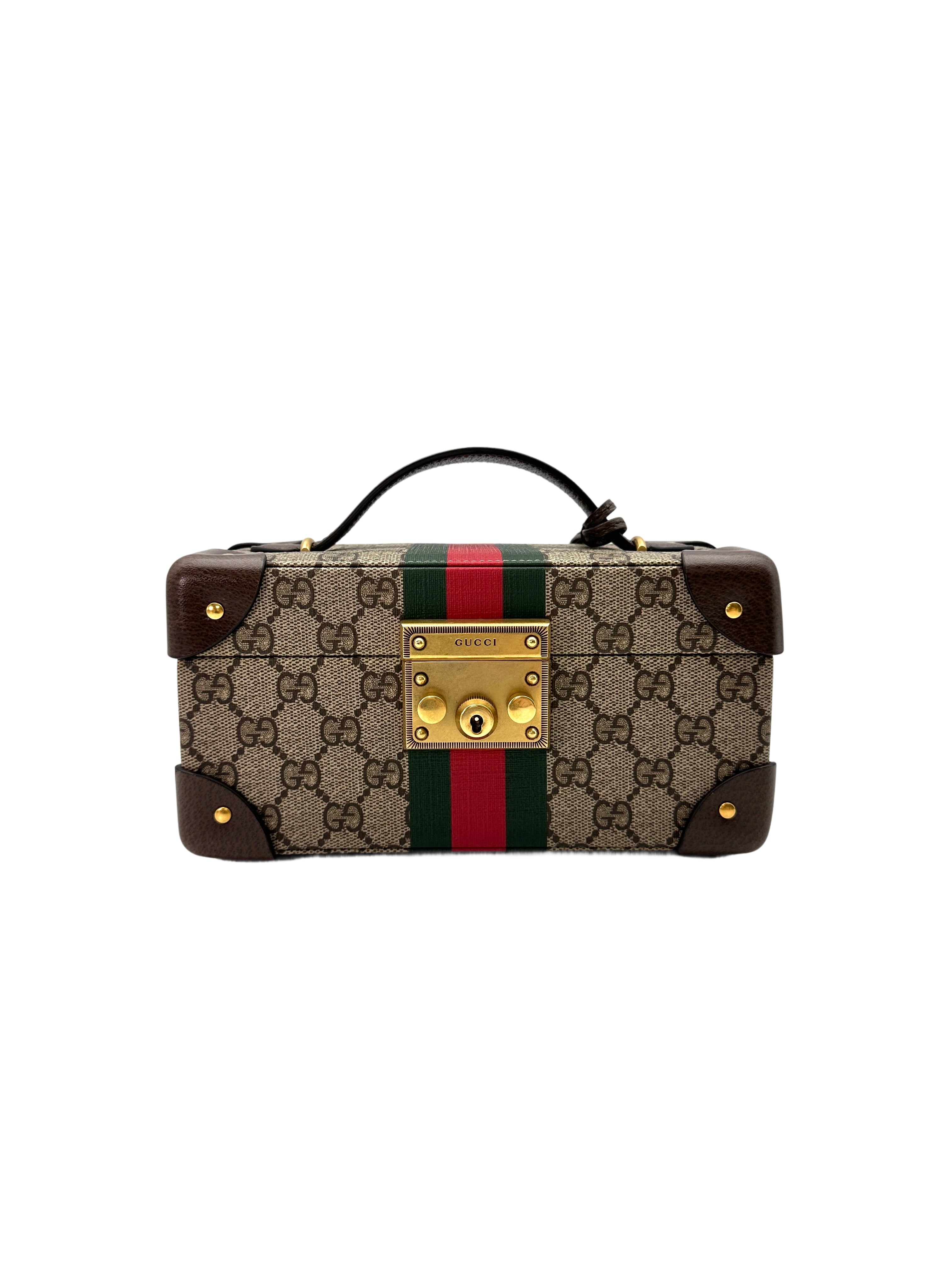 Gucci Savoy GG Supreme Monogram Rigid Trunk Box GG769
