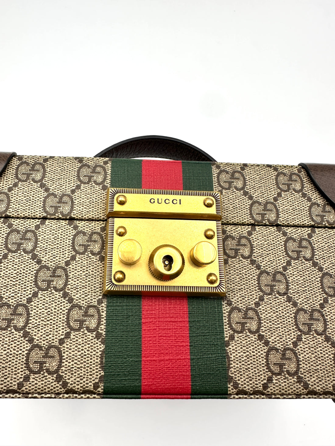 Gucci Savoy GG Supreme Monogram Rigid Trunk Box GG769
