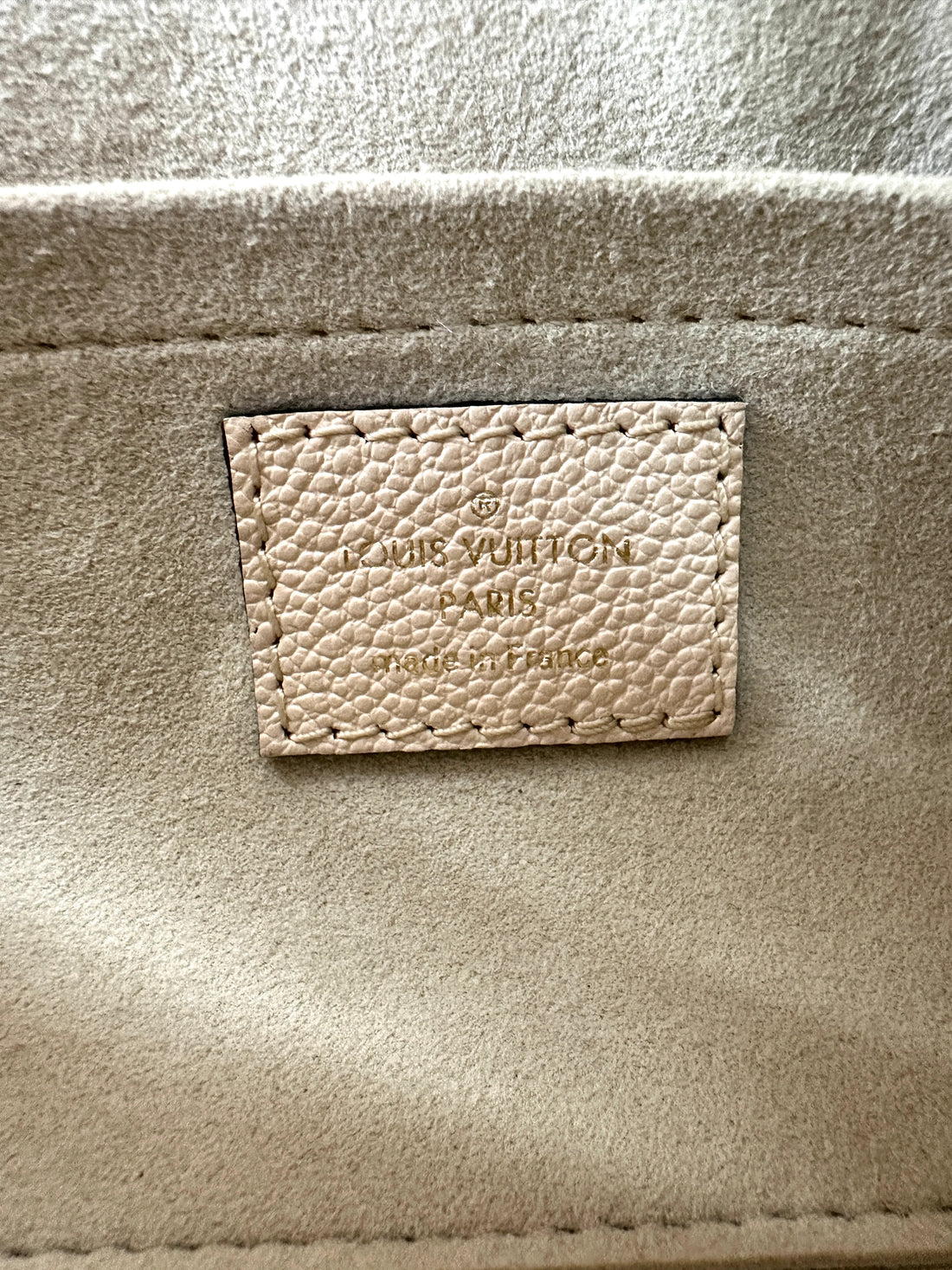 Louis Vuitton Papillon BB Beige Monogram Empreinte Leather Handle Bag With Pouch LV2206