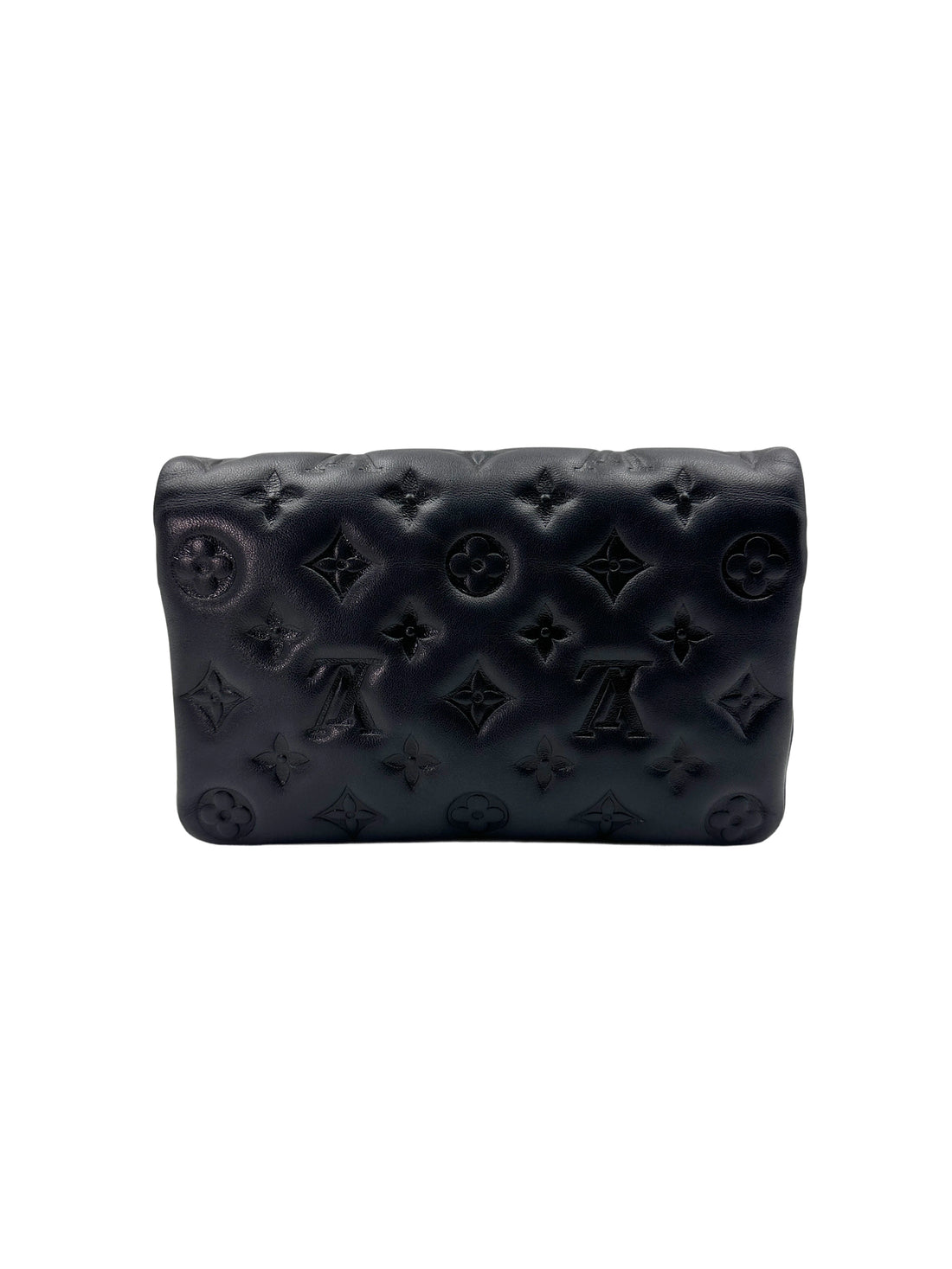 Louis Vuitton Coussin Black Monogram Embossed Leather Shoulder Bag IRIS081