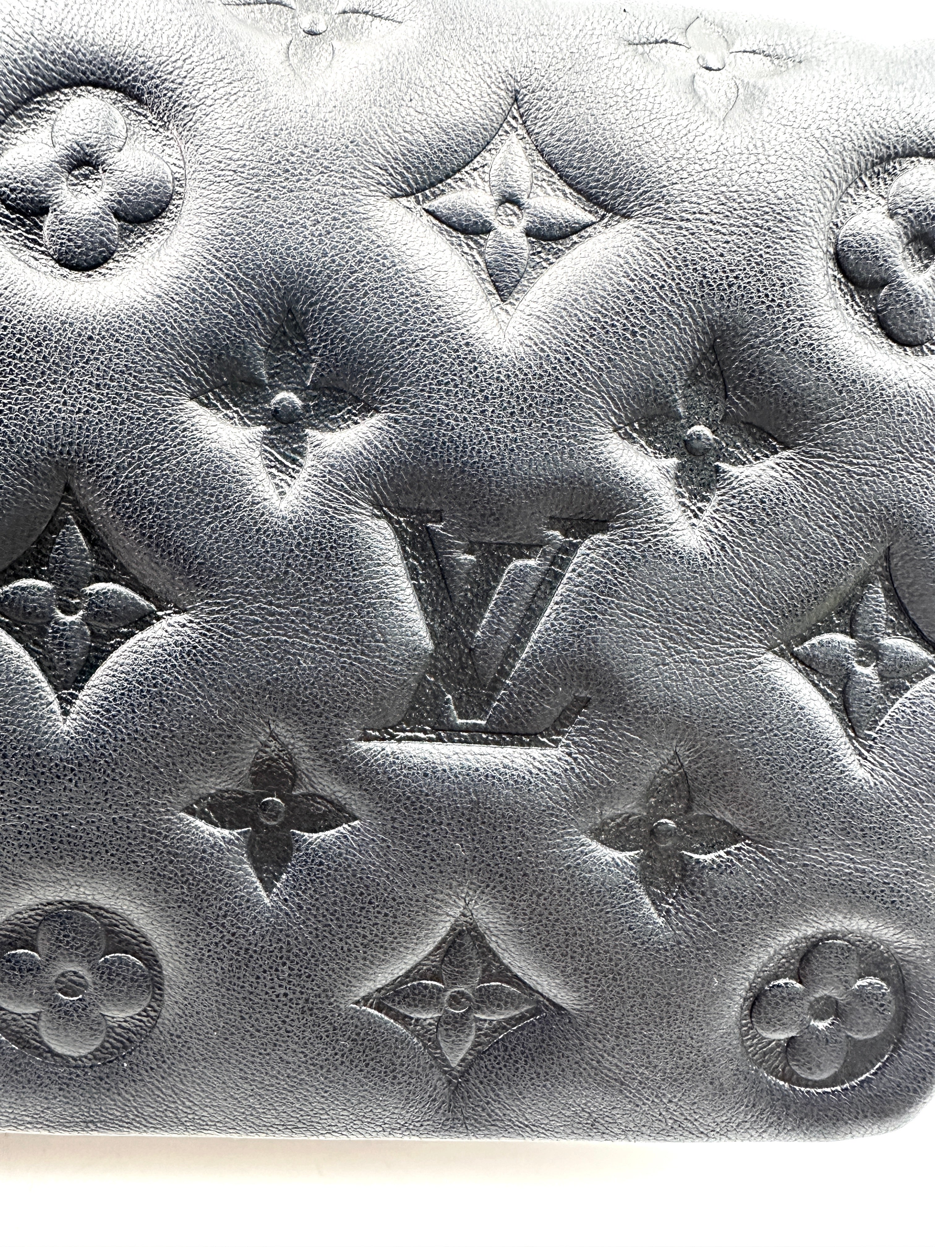 Louis Vuitton Coussin Black Monogram Embossed Leather Shoulder Bag IRIS081