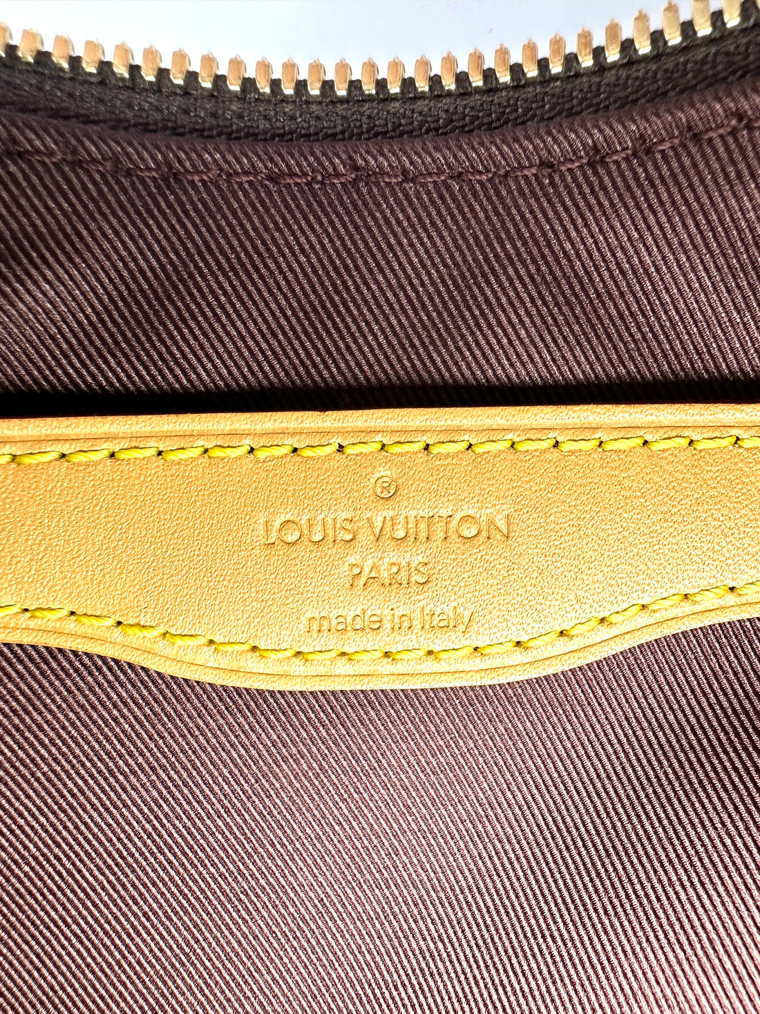 Louis Vuitton Bunlogne Monogram Canvas Shoulder Bag With Brown Cowhide Leather Trim LVD260413