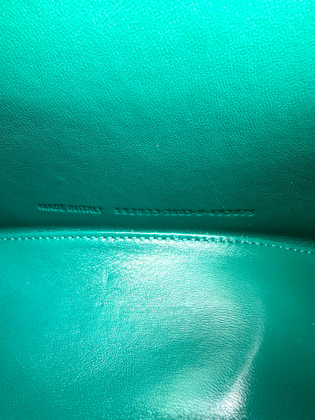 Balenciaga Hourglass Blue Crocodile-Embossed Top Handle Bag BS33
