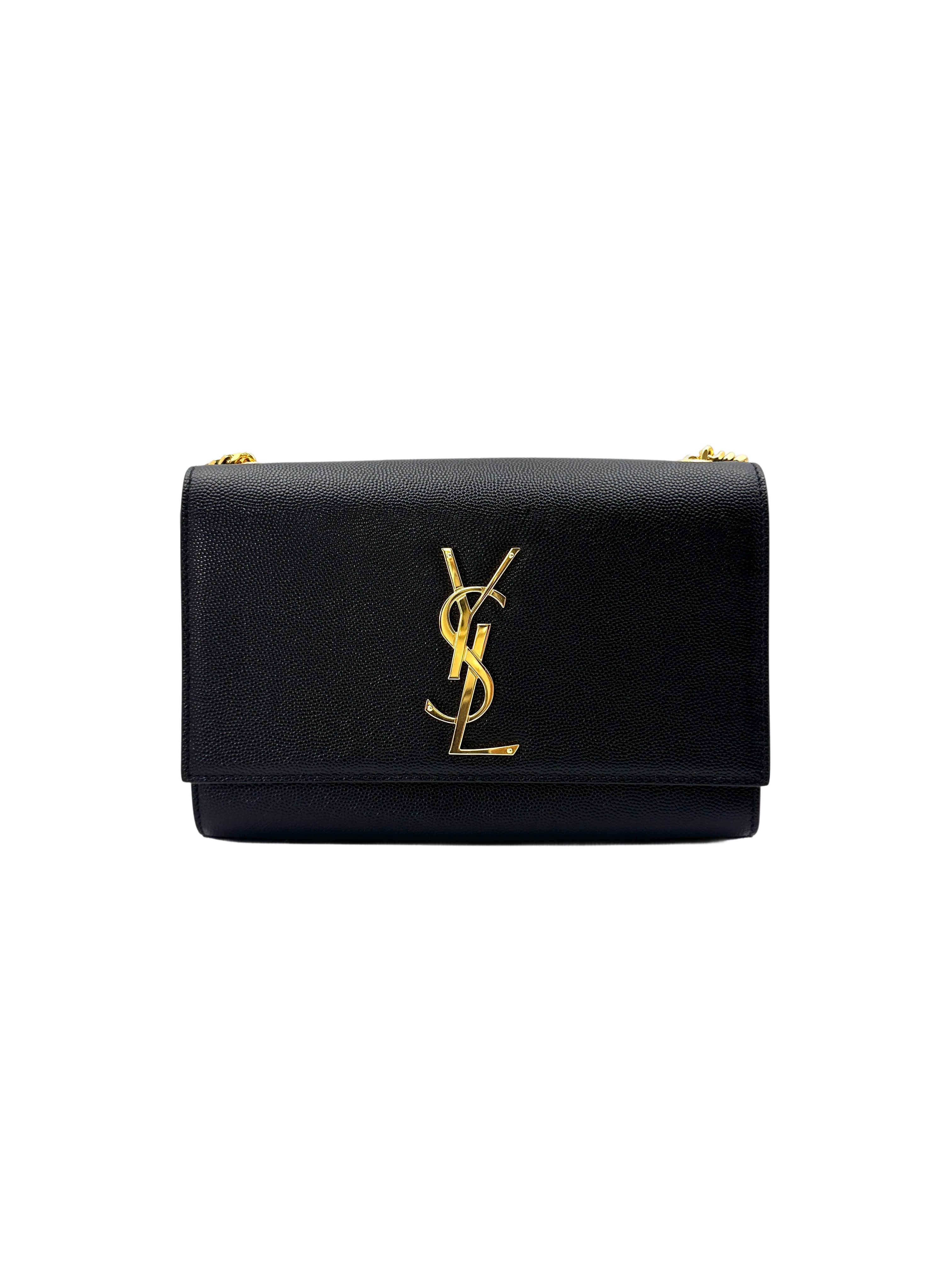 Saint Laurent Kate Black Leather Shoulder Bag SL175