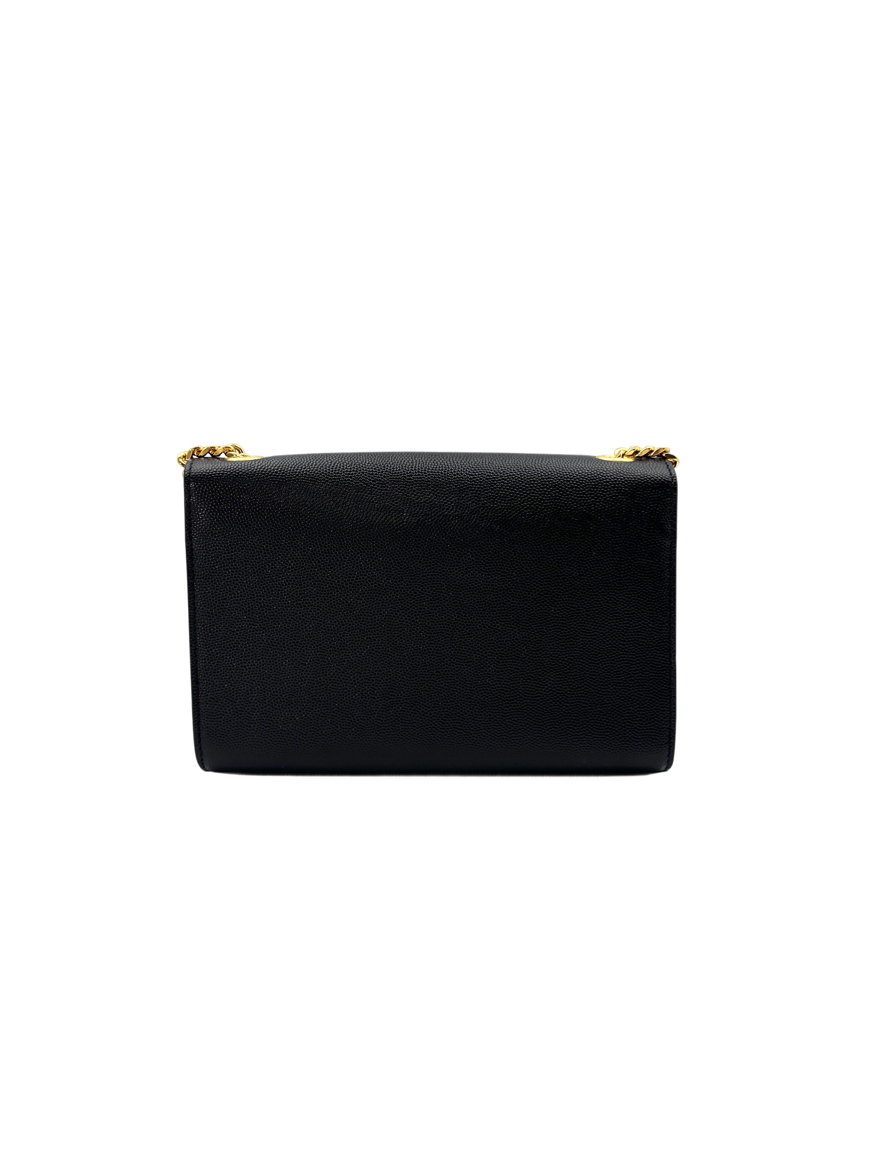Saint Laurent Kate Black Leather Shoulder Bag SL175