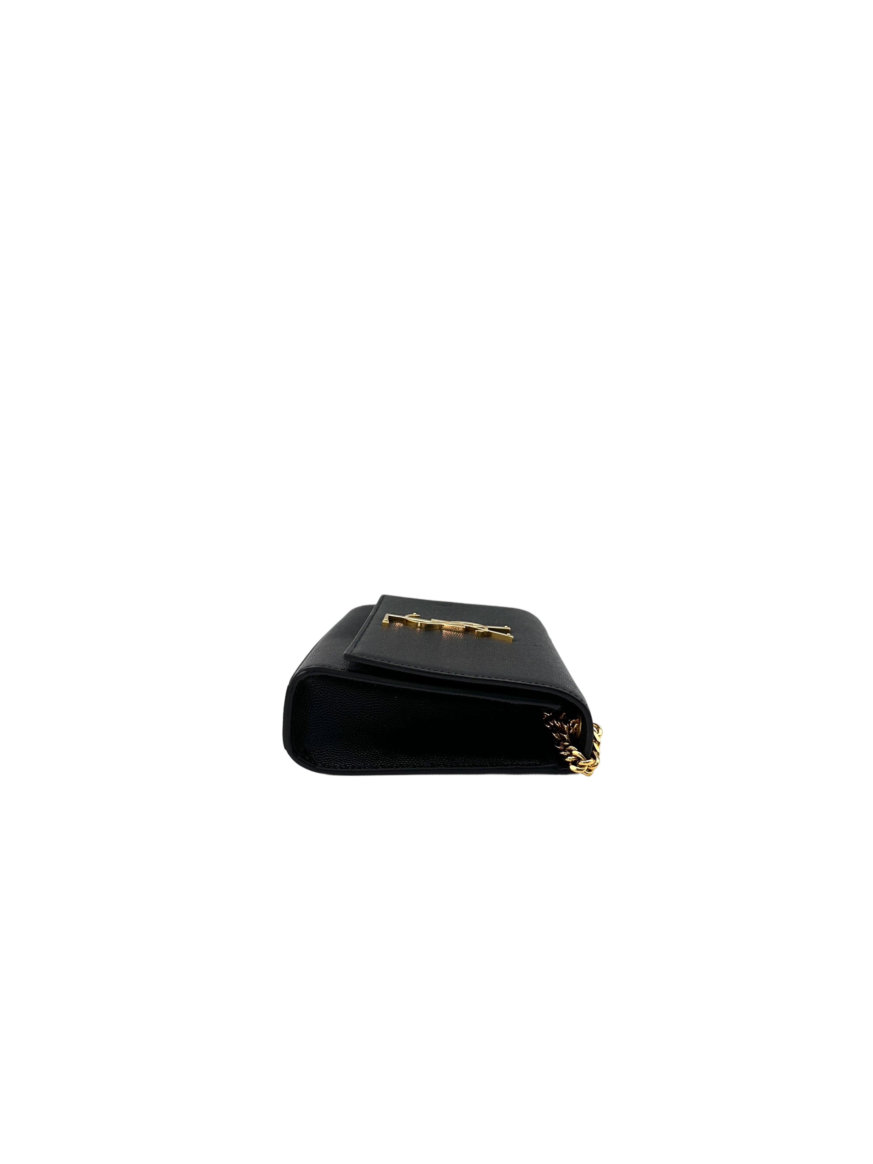 Saint Laurent Kate Black Leather Shoulder Bag SL175