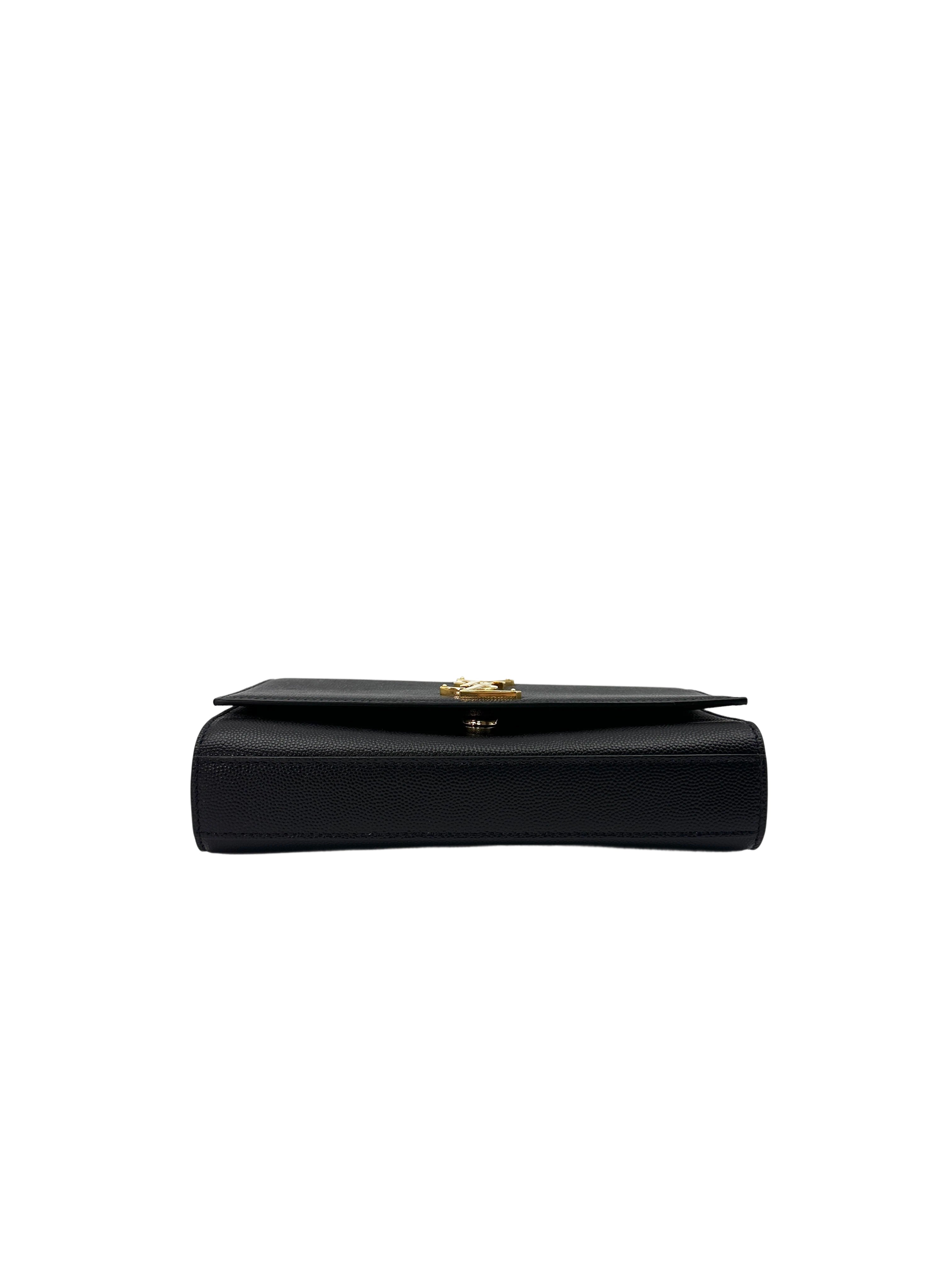 Saint Laurent Kate Black Leather Shoulder Bag SL175