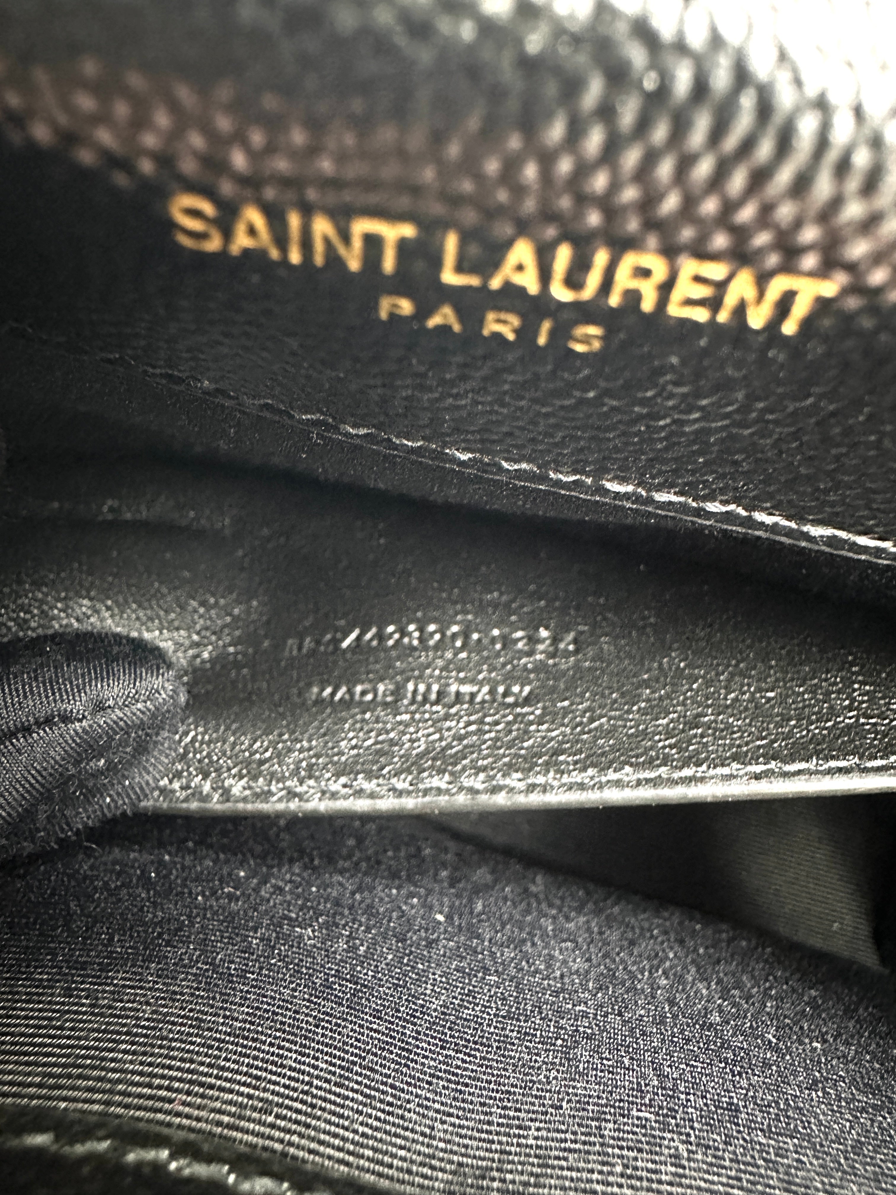 Saint Laurent Kate Black Leather Shoulder Bag SL175