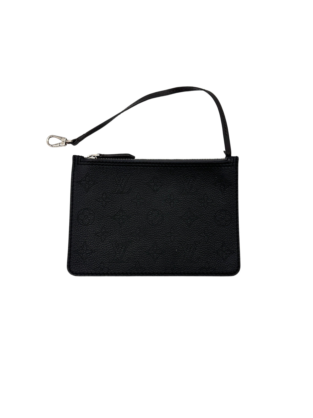 Louis Vuitton Girolata Mahina Black Monogram Perforated Leather Bucket Bag With Pouch IRIS084