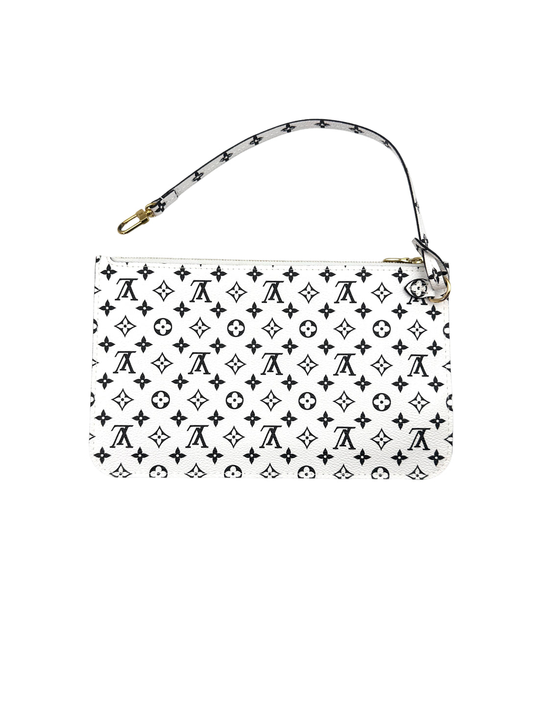 Louis Vuitton Summer 2019 Neverfull MM Green/White Giant Monogram Leather Handle Bag With Pouch LV2202