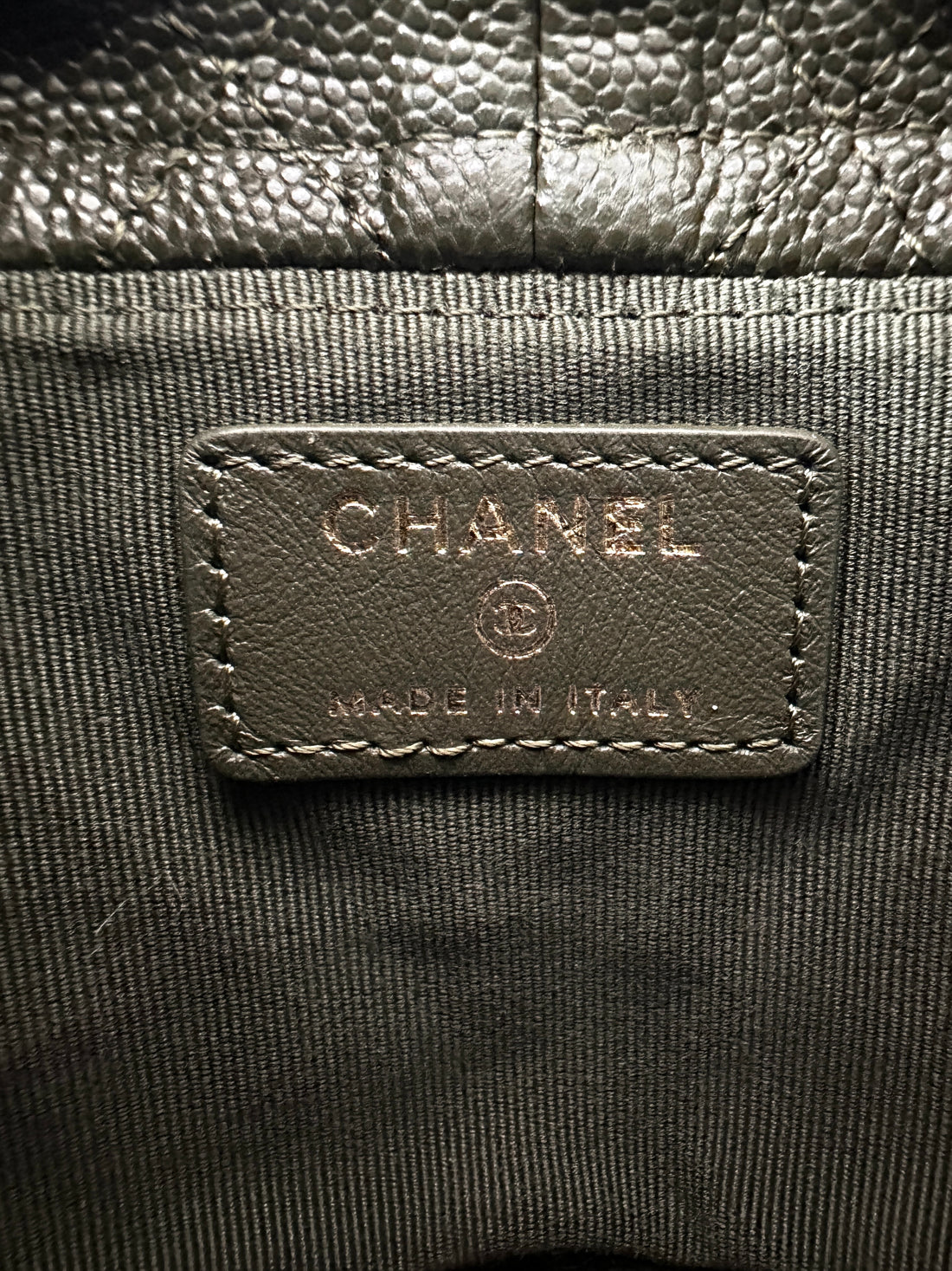 Chanel Green Quilted Calfskin Medallion Charms Drawstring Bucket Bag(CG***2H) CC1572