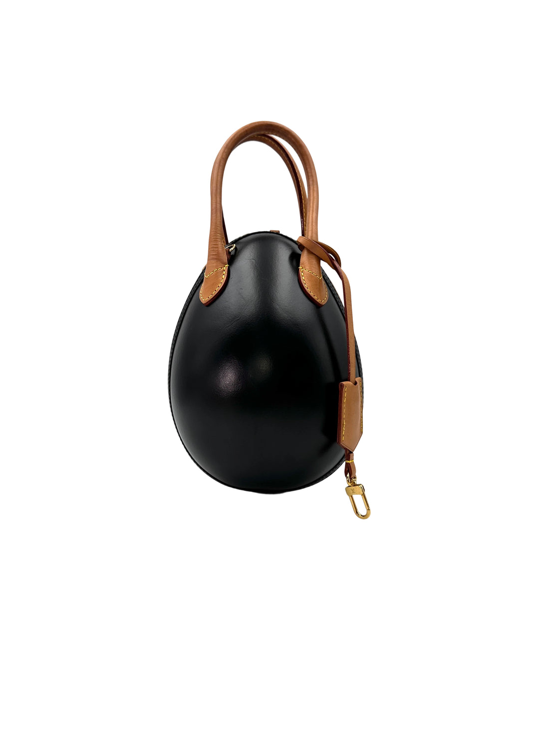 Louis Vuitton Monogram Canvas And Leather Handle Egg Bag LV2205