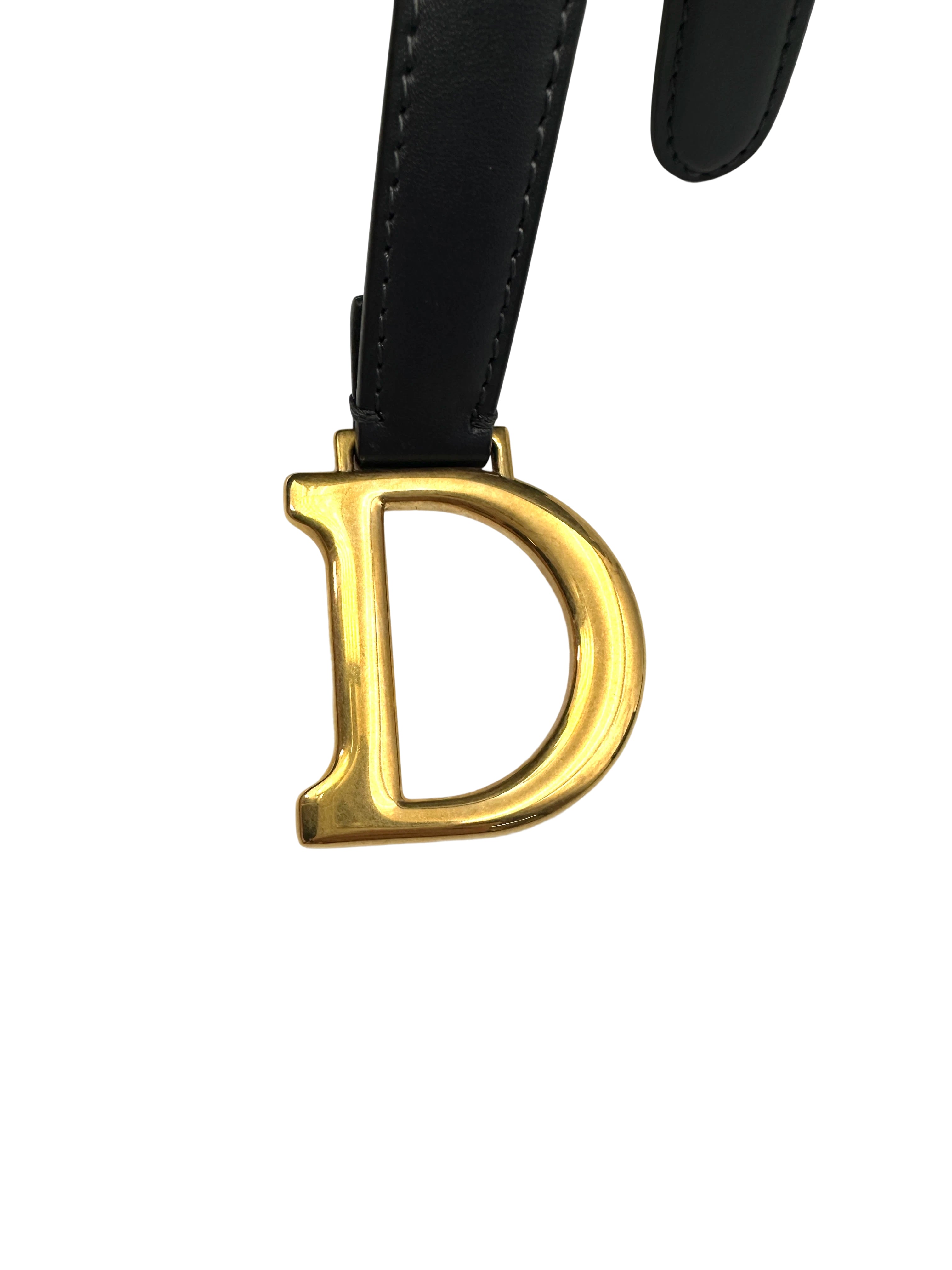 Christian Dior Oblique Black Jacquard Saddle Bag DR573