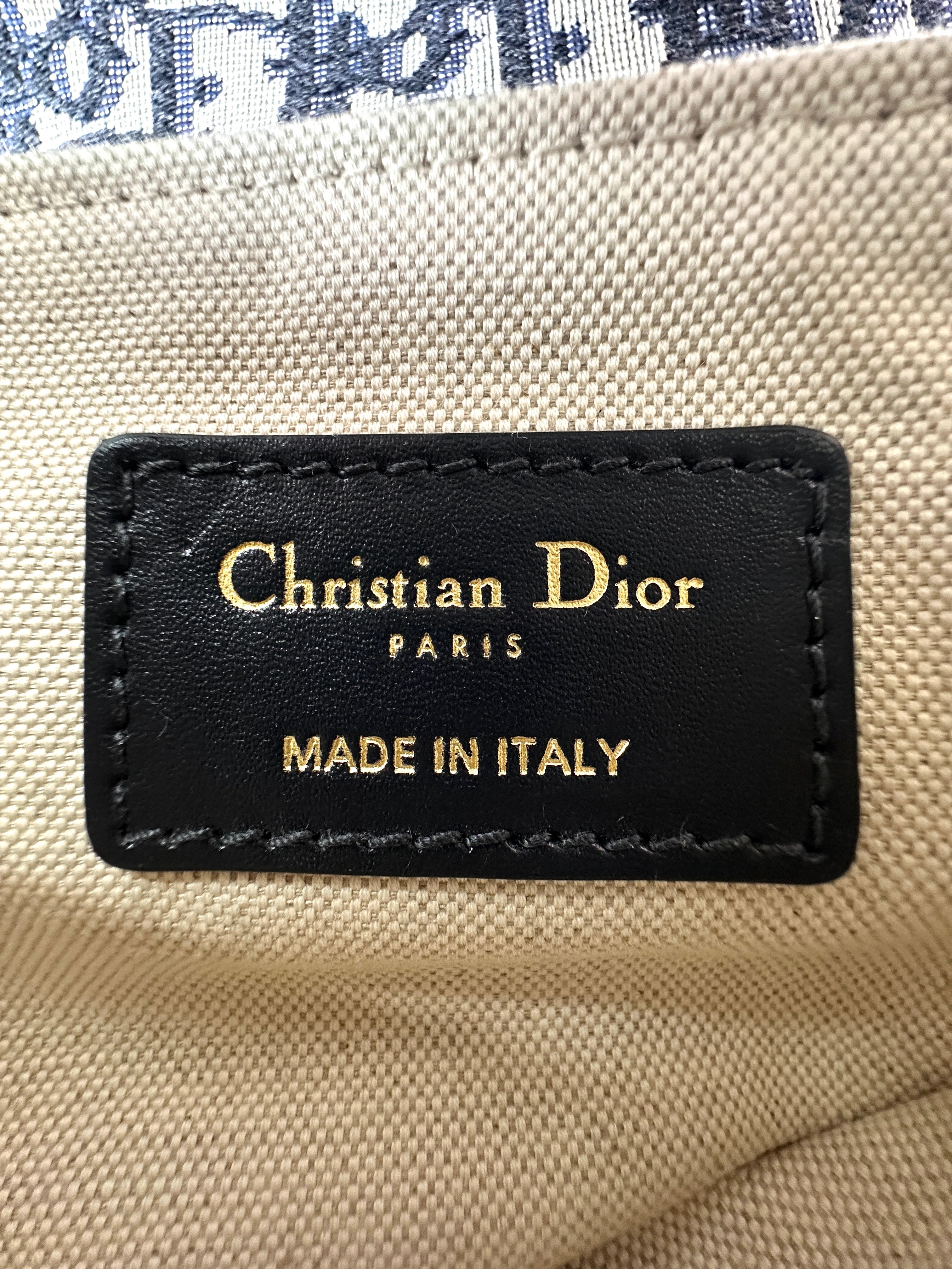 Christian Dior Oblique Black Jacquard Saddle Bag DR573
