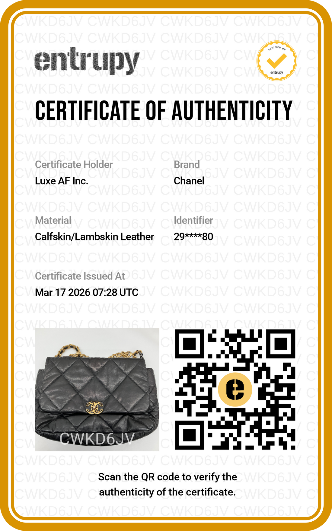 Chanel 19 Black Quilted Leather Large Size Flap Bag With Gold Buckle(29***80) CC1576