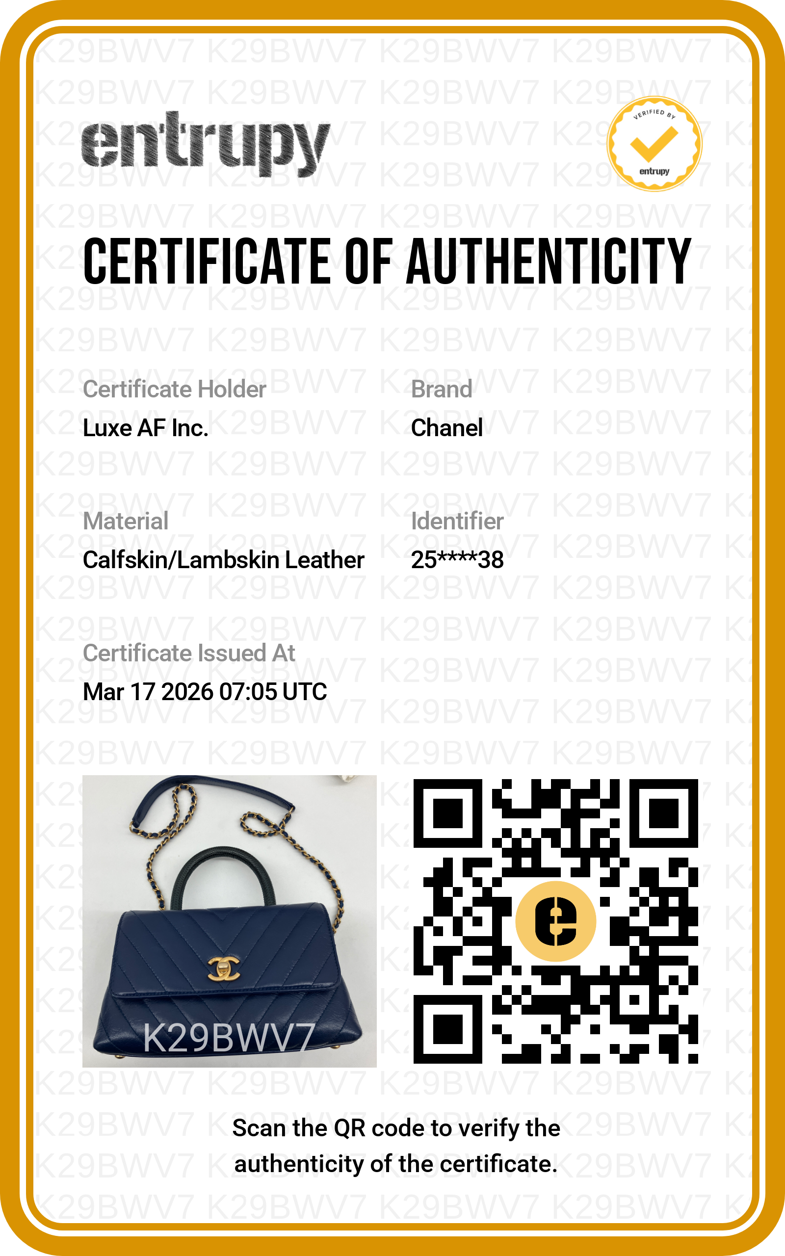 Chanel CoCo Handle Navy Chevron Quilted Leather Lizard Embossed Handle Bag(25***38) CC1574